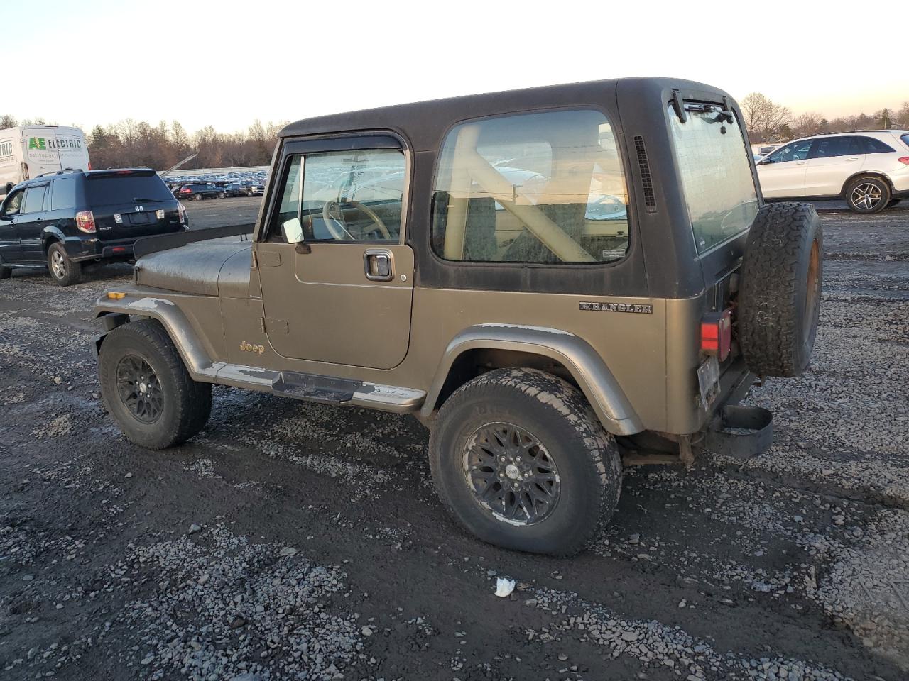 1989 Jeep Wrangler / Yj Sahara Зеленый vin: 2J4FY49T2KJ139362