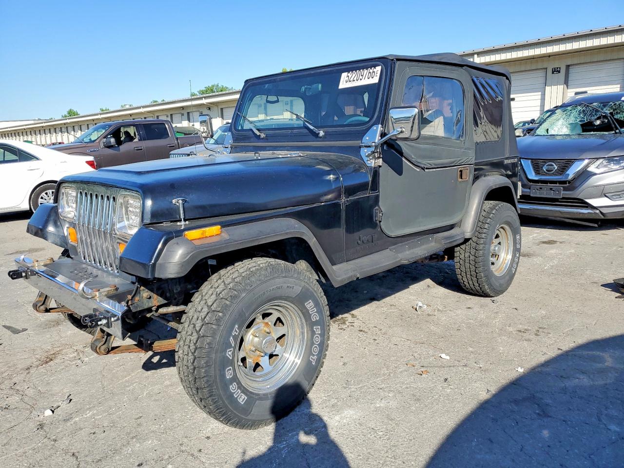 1989 Jeep Wrangler / Yj Laredo Black vin: 2J4FY59M0KJ104530
