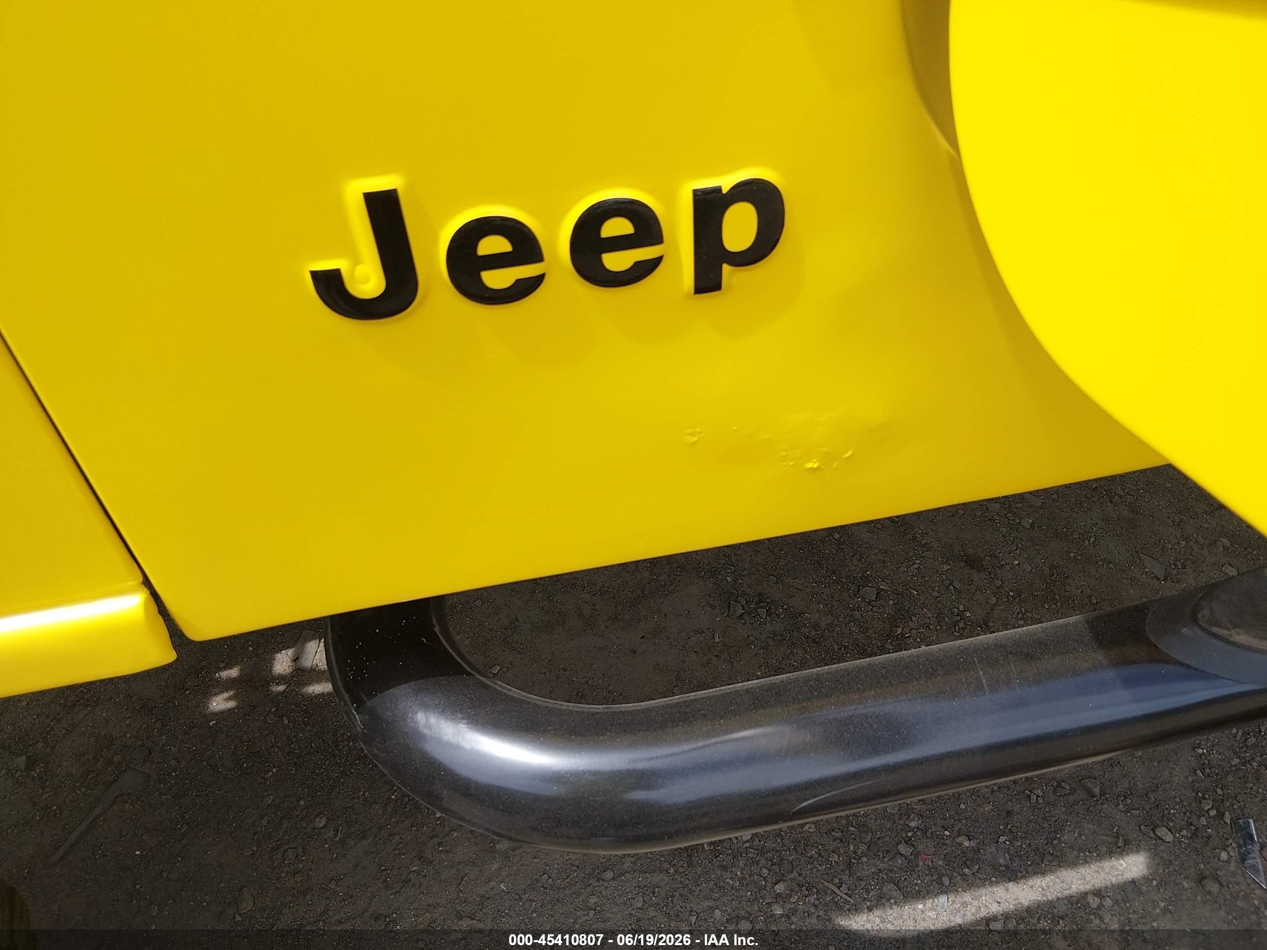1989 Jeep Wrangler / Yj Laredo Yellow vin: 2J4FY59T0KJ152164