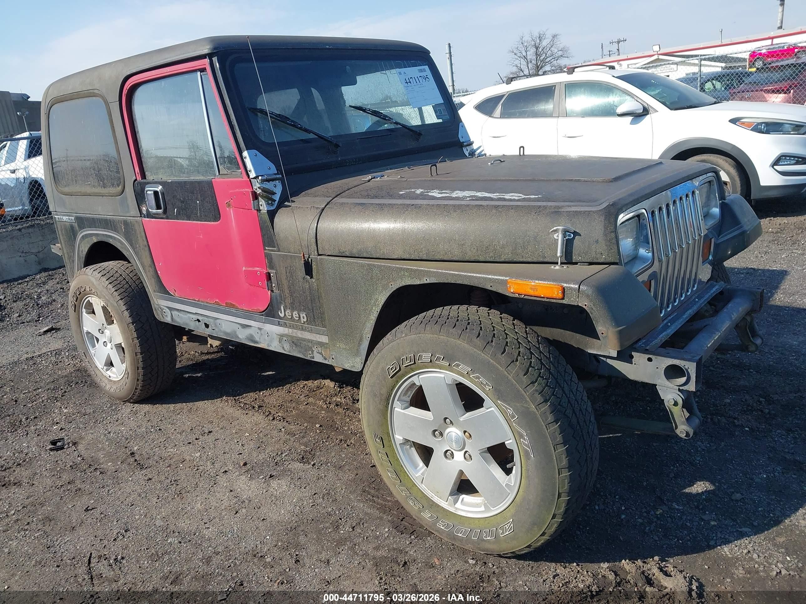1989 Jeep Wrangler / Yj Laredo Black vin: 2J4FY59T4KJ148473