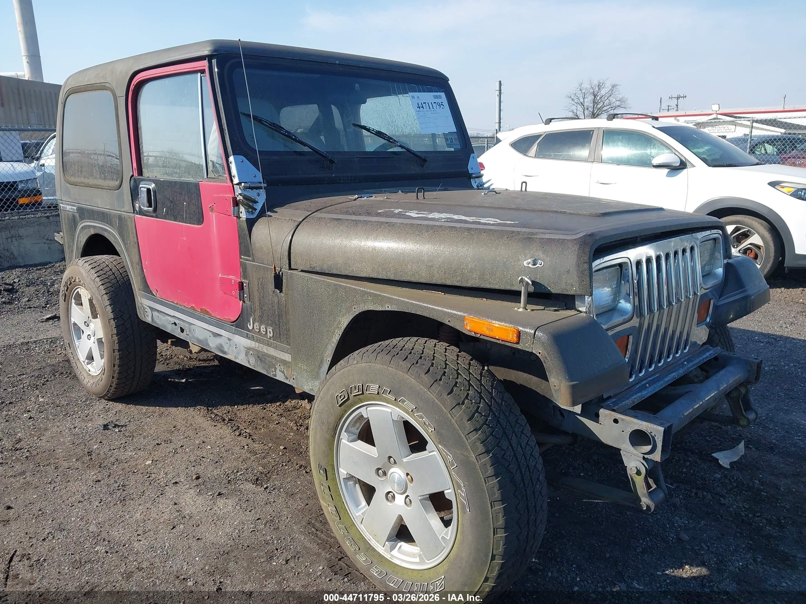 1989 Jeep Wrangler / Yj Laredo Black vin: 2J4FY59T4KJ148473