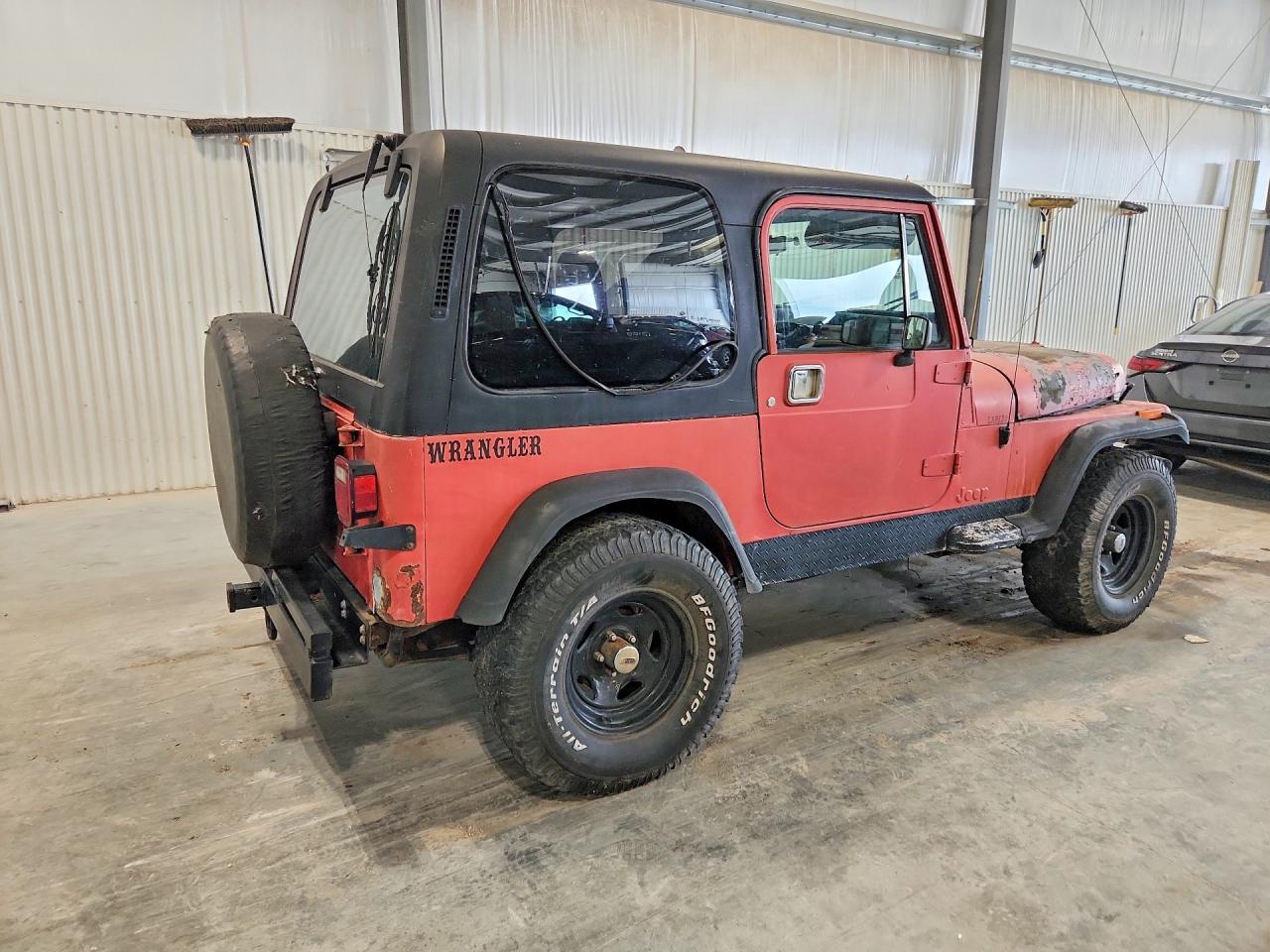 1990 Jeep Wrangler / Yj Laredo Red vin: 2J4FY59T6LJ528206