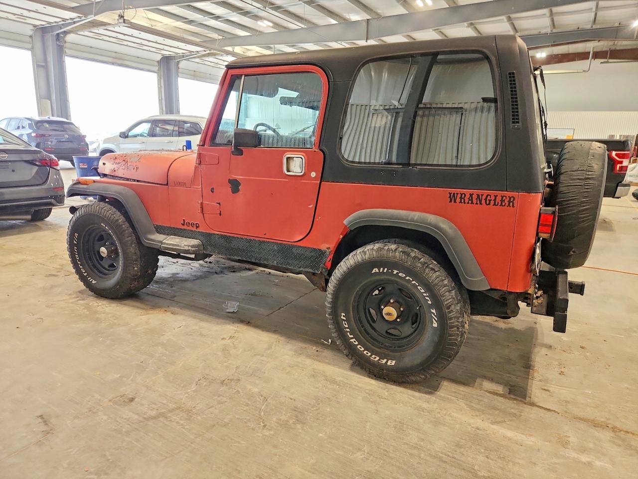 1990 Jeep Wrangler / Yj Laredo Red vin: 2J4FY59T6LJ528206
