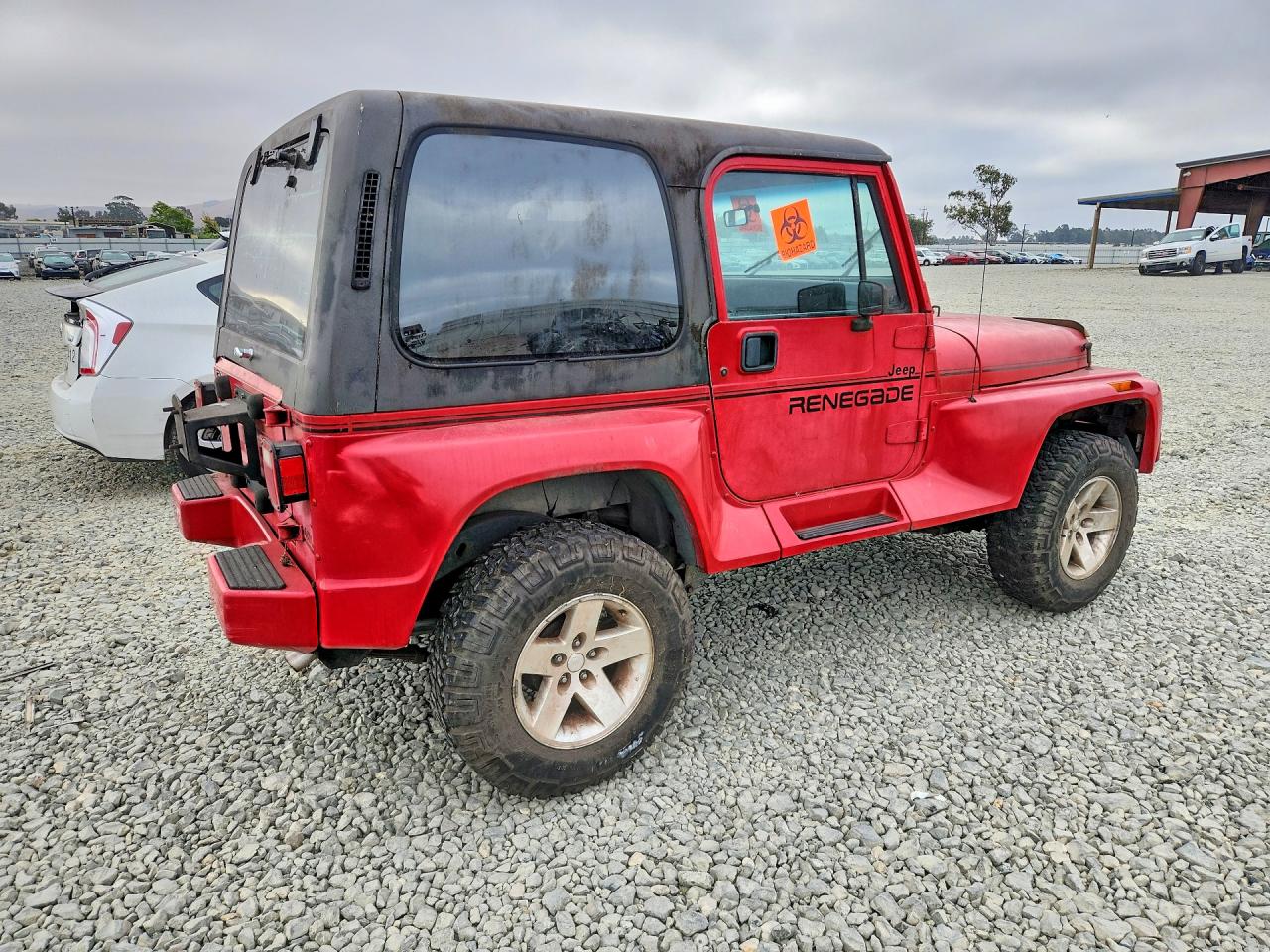 1991 Jeep Wrangler / Yj Renegade Красный vin: 2J4FY69S6MJ117046
