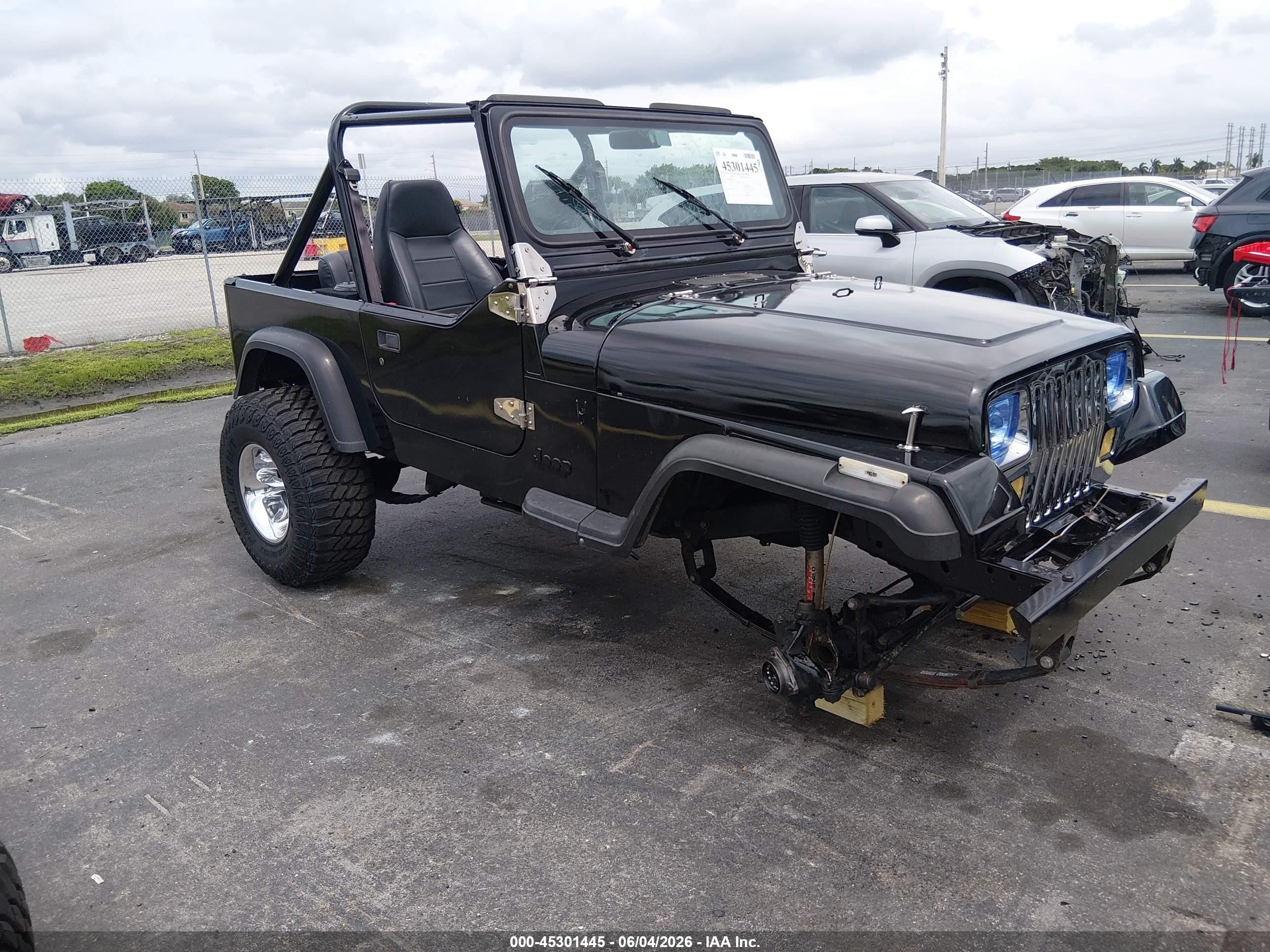 1991 Jeep Wrangler / Yj Renegade Black vin: 2J4FY69S8MJ122720