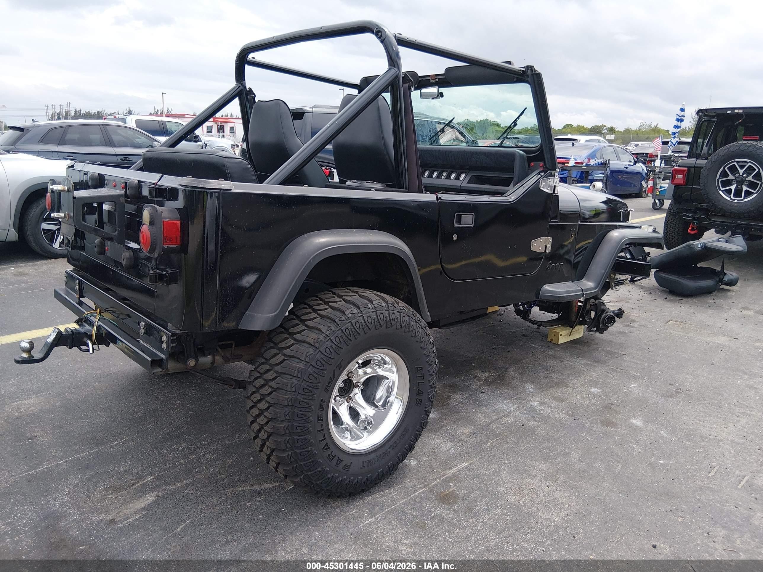 1991 Jeep Wrangler / Yj Renegade Black vin: 2J4FY69S8MJ122720