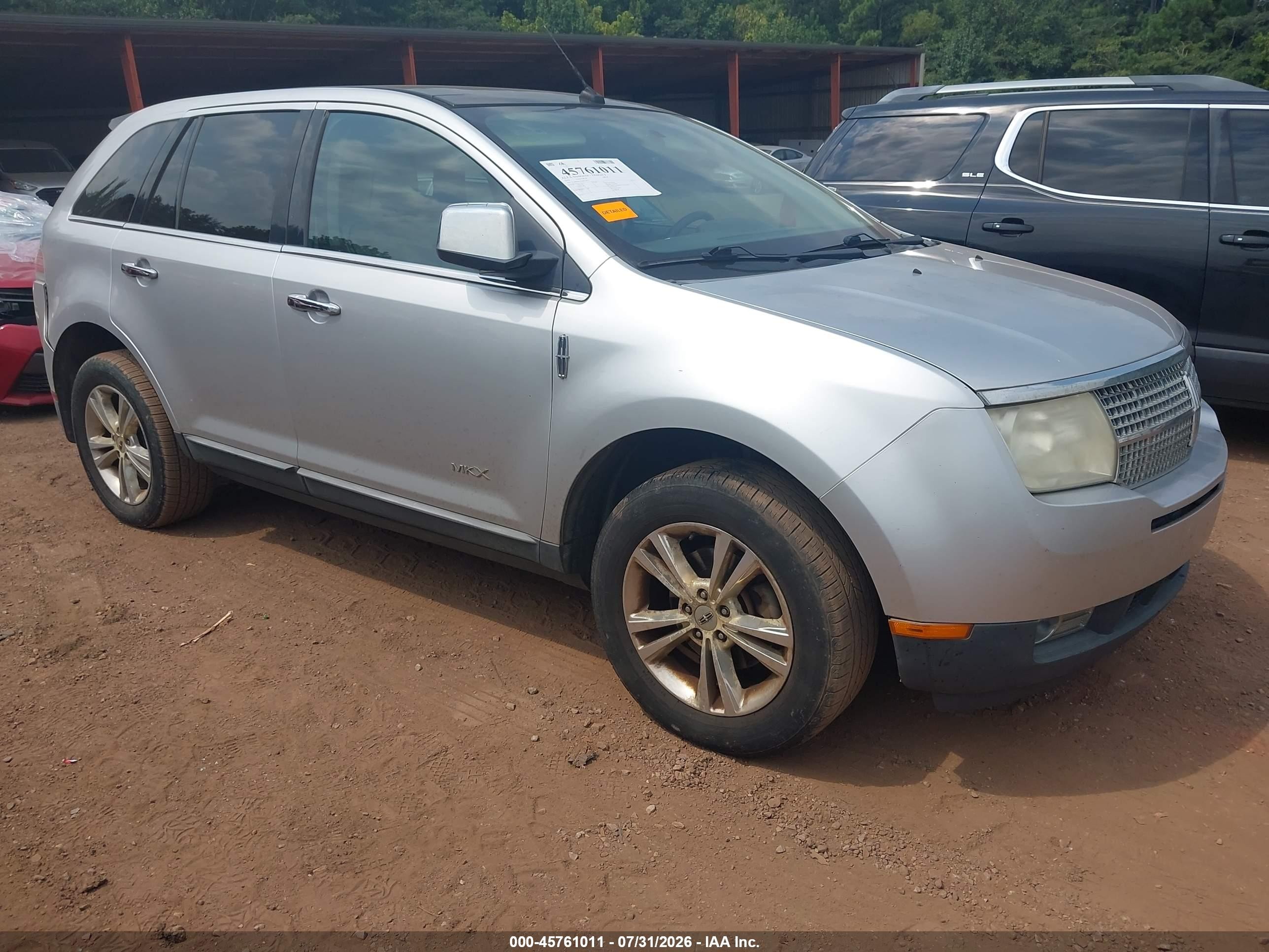 2010 Lincoln Mkx   Silver vin: 2LMDJ6JC0ABJ24957