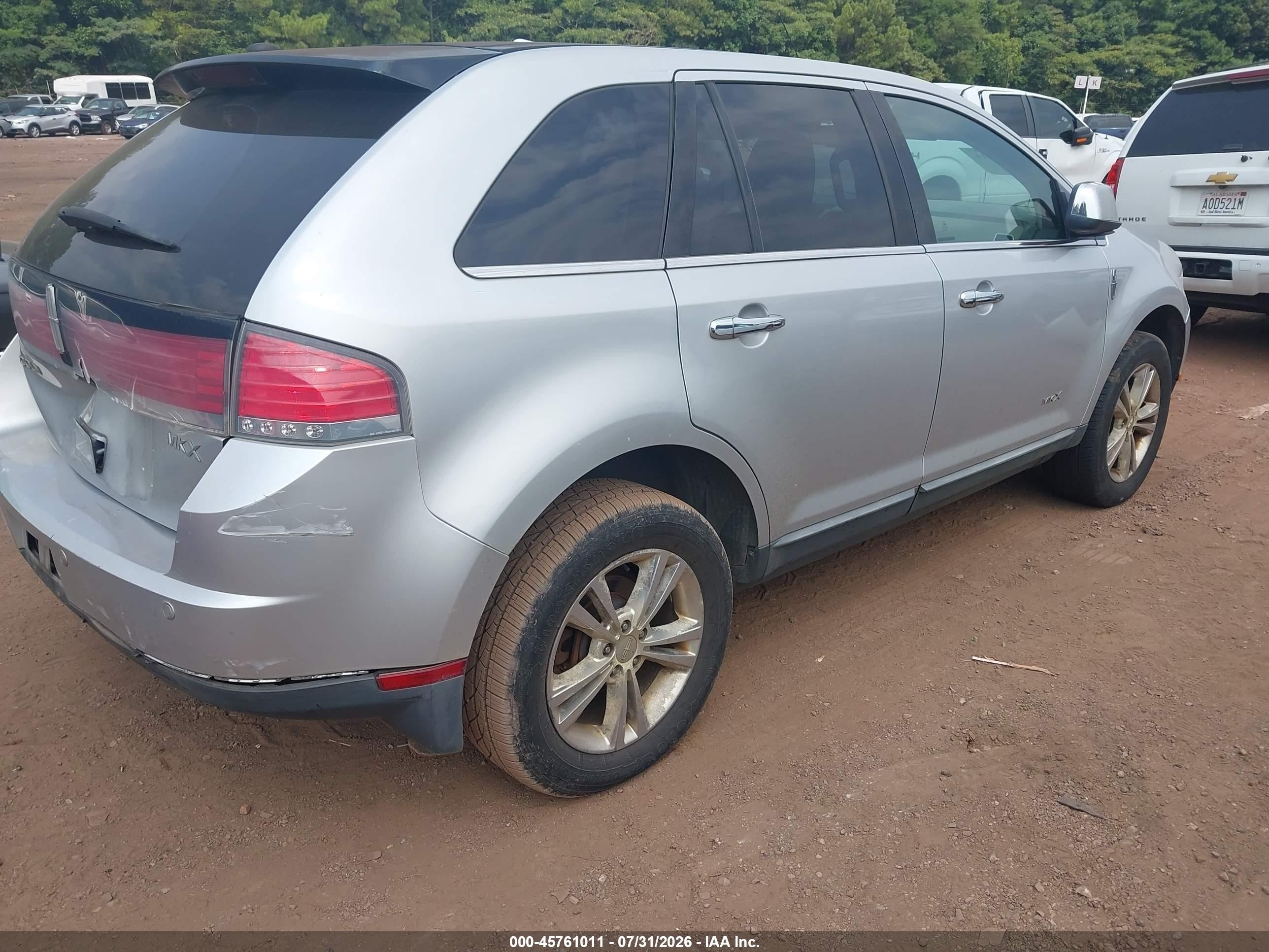 2010 Lincoln Mkx   Silver vin: 2LMDJ6JC0ABJ24957
