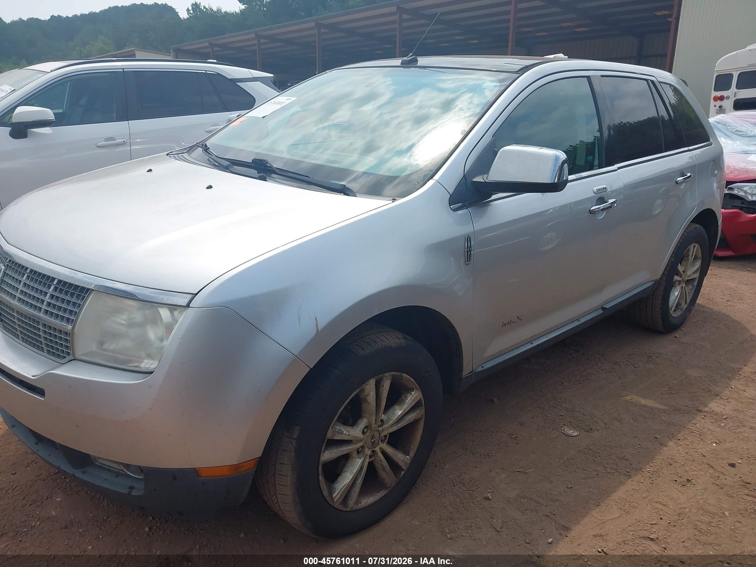 2010 Lincoln Mkx   Silver vin: 2LMDJ6JC0ABJ24957