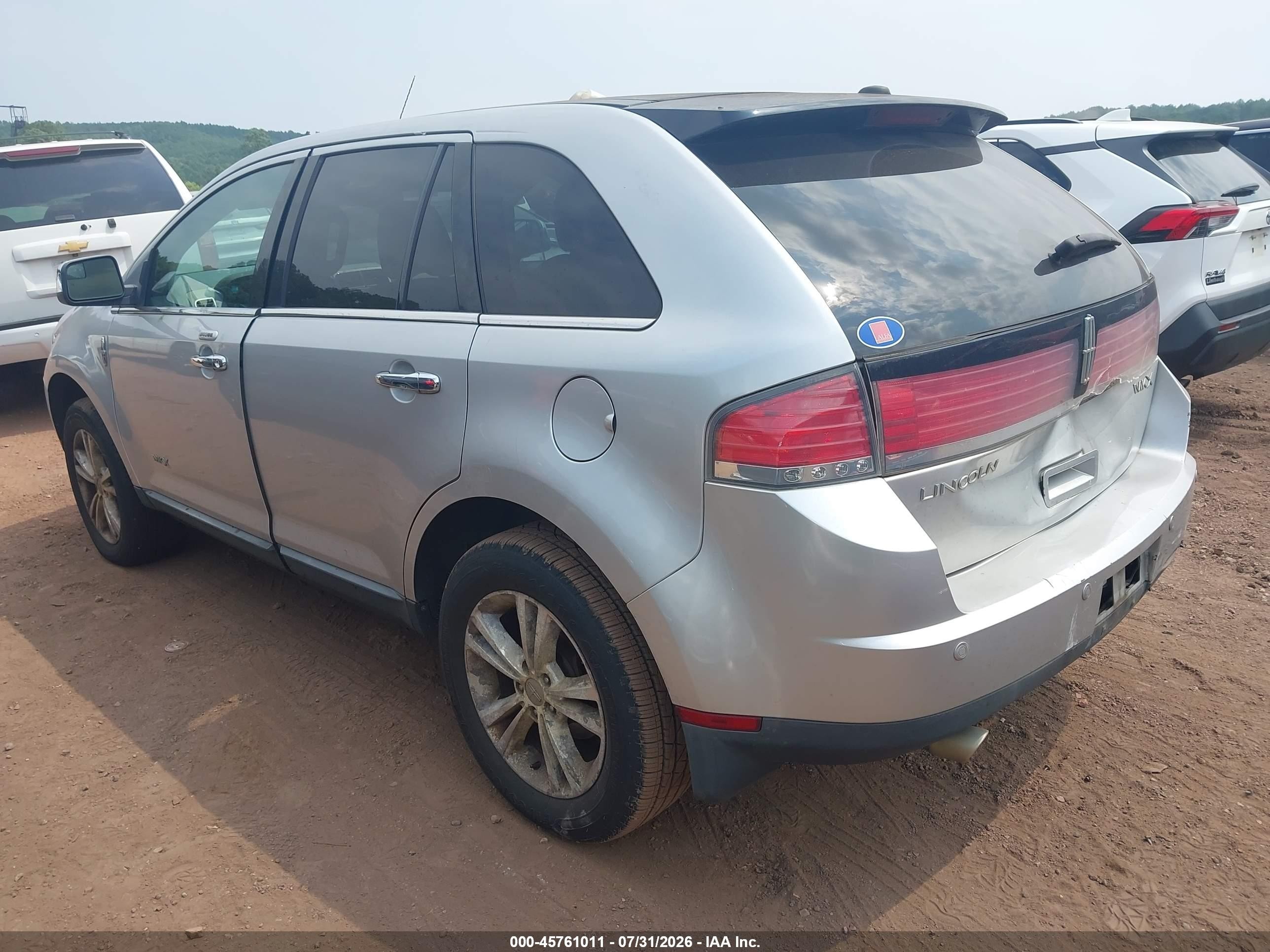 2010 Lincoln Mkx   Silver vin: 2LMDJ6JC0ABJ24957