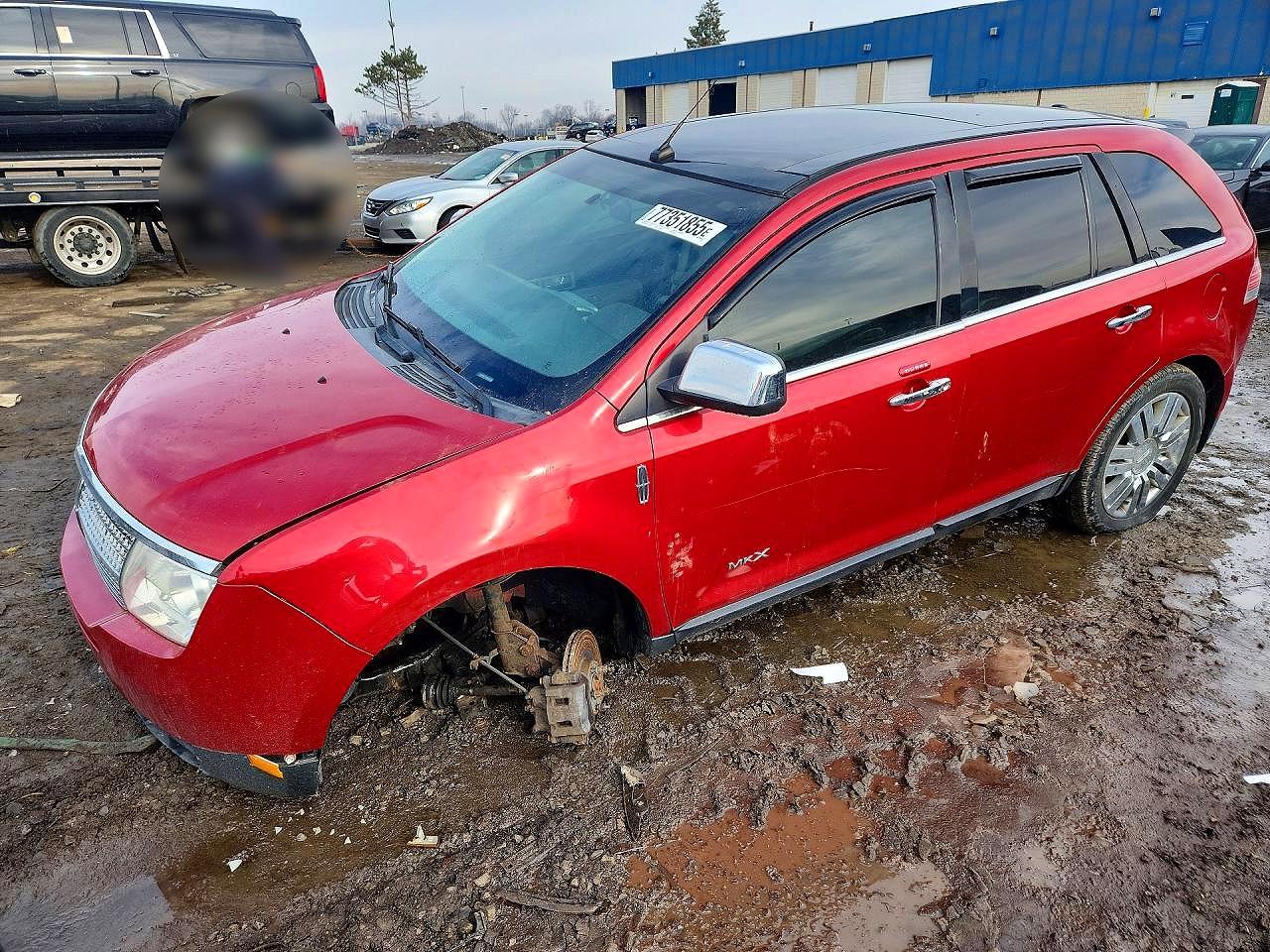 2010 Lincoln Mkx Red vin: 2LMDJ6JC1ABJ01462