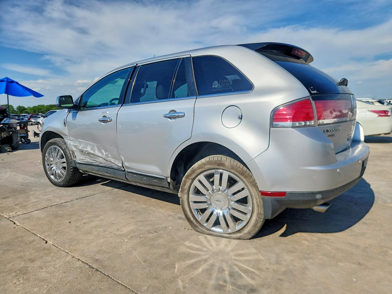 2010 Lincoln Mkx Silver vin: 2LMDJ6JC1ABJ23249
