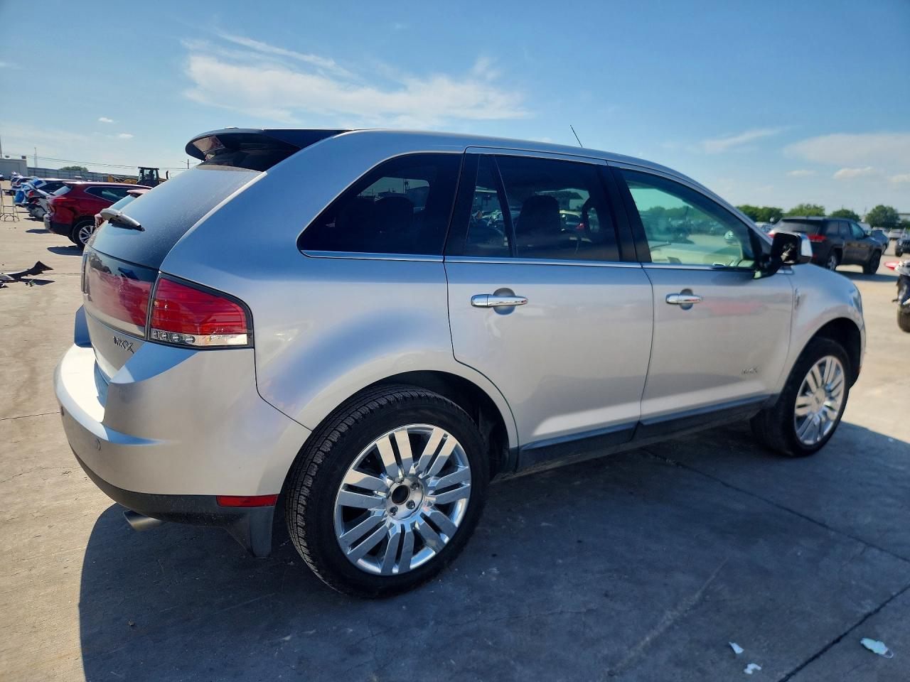 2010 Lincoln Mkx Silver vin: 2LMDJ6JC1ABJ23249