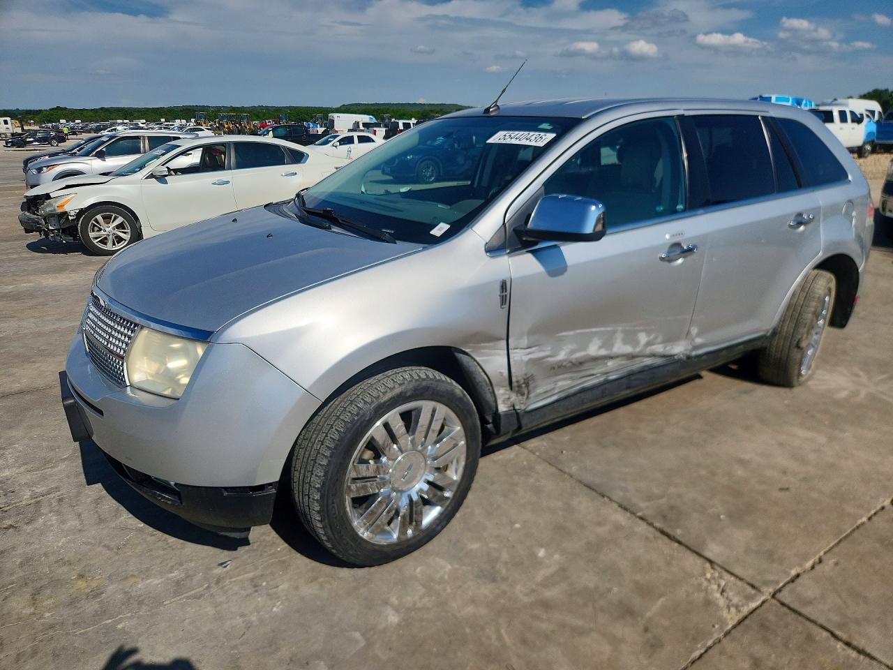 2010 Lincoln Mkx Silver vin: 2LMDJ6JC1ABJ23249