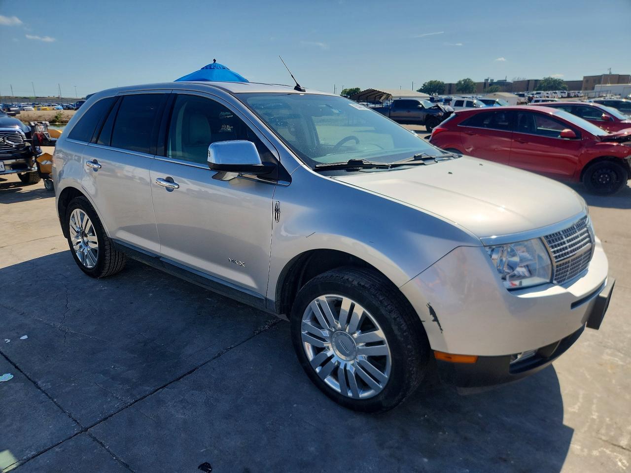 2010 Lincoln Mkx Silver vin: 2LMDJ6JC1ABJ23249