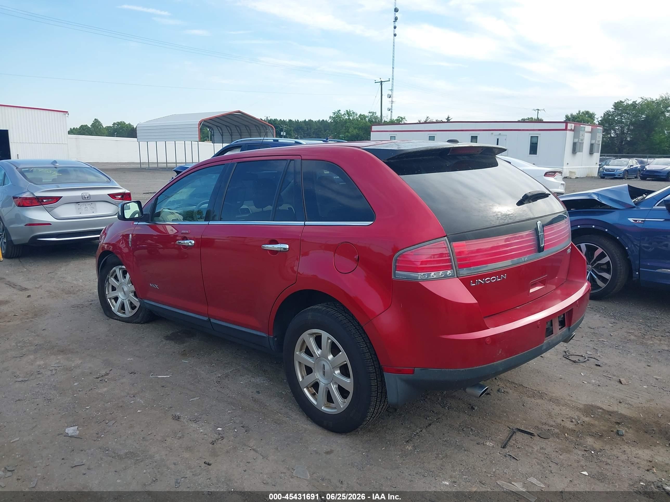 2010 Lincoln Mkx   Red vin: 2LMDJ6JC3ABJ01334