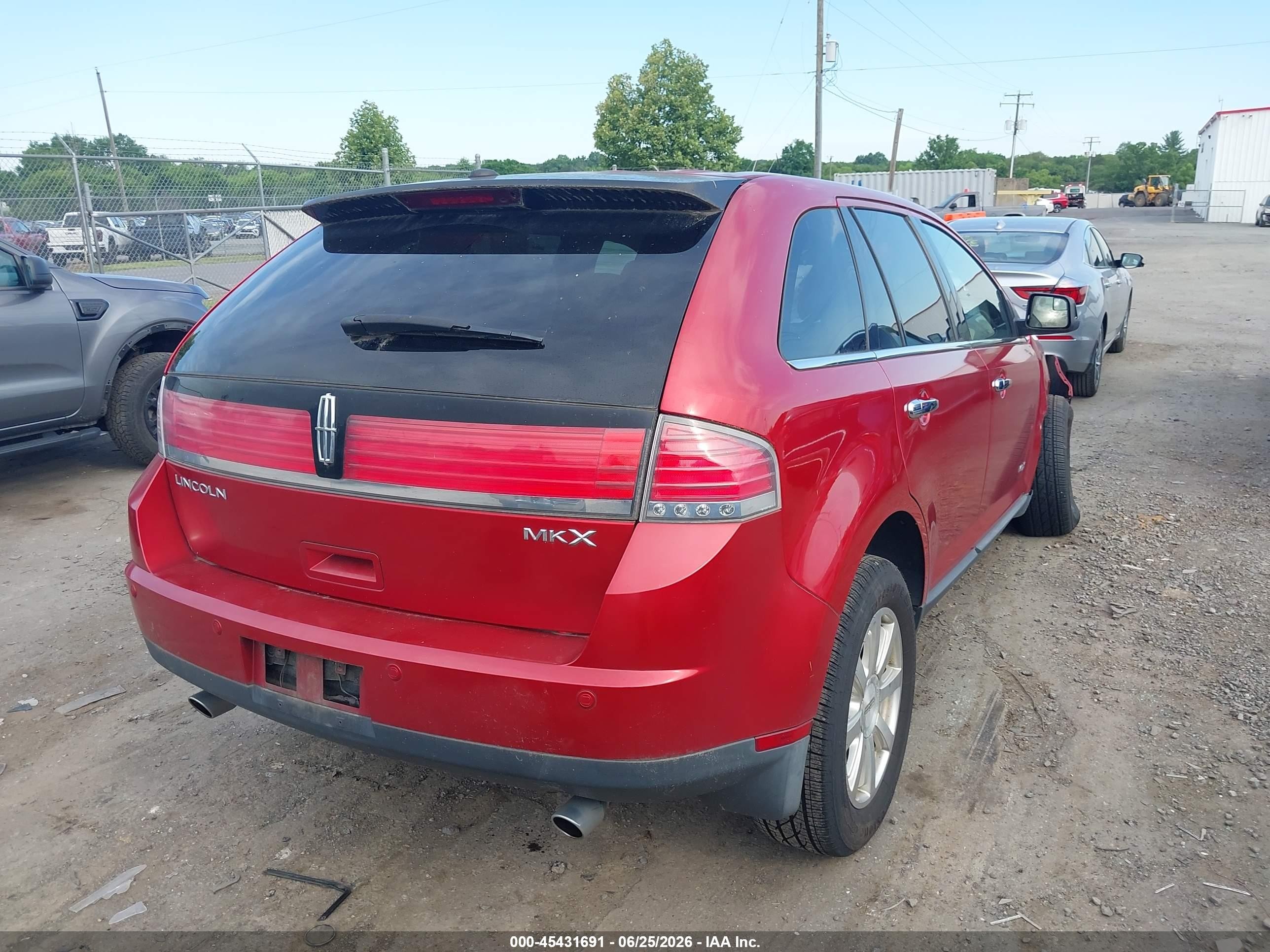 2010 Lincoln Mkx   Red vin: 2LMDJ6JC3ABJ01334