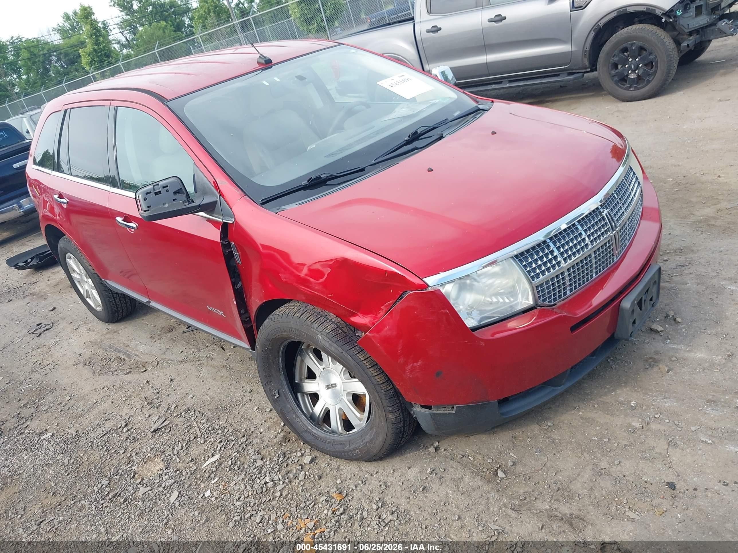 2010 Lincoln Mkx   Red vin: 2LMDJ6JC3ABJ01334