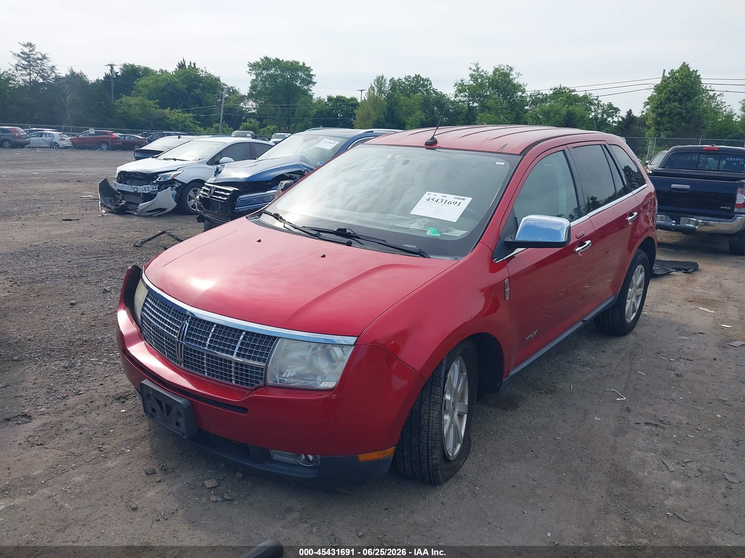 2010 Lincoln Mkx   Red vin: 2LMDJ6JC3ABJ01334
