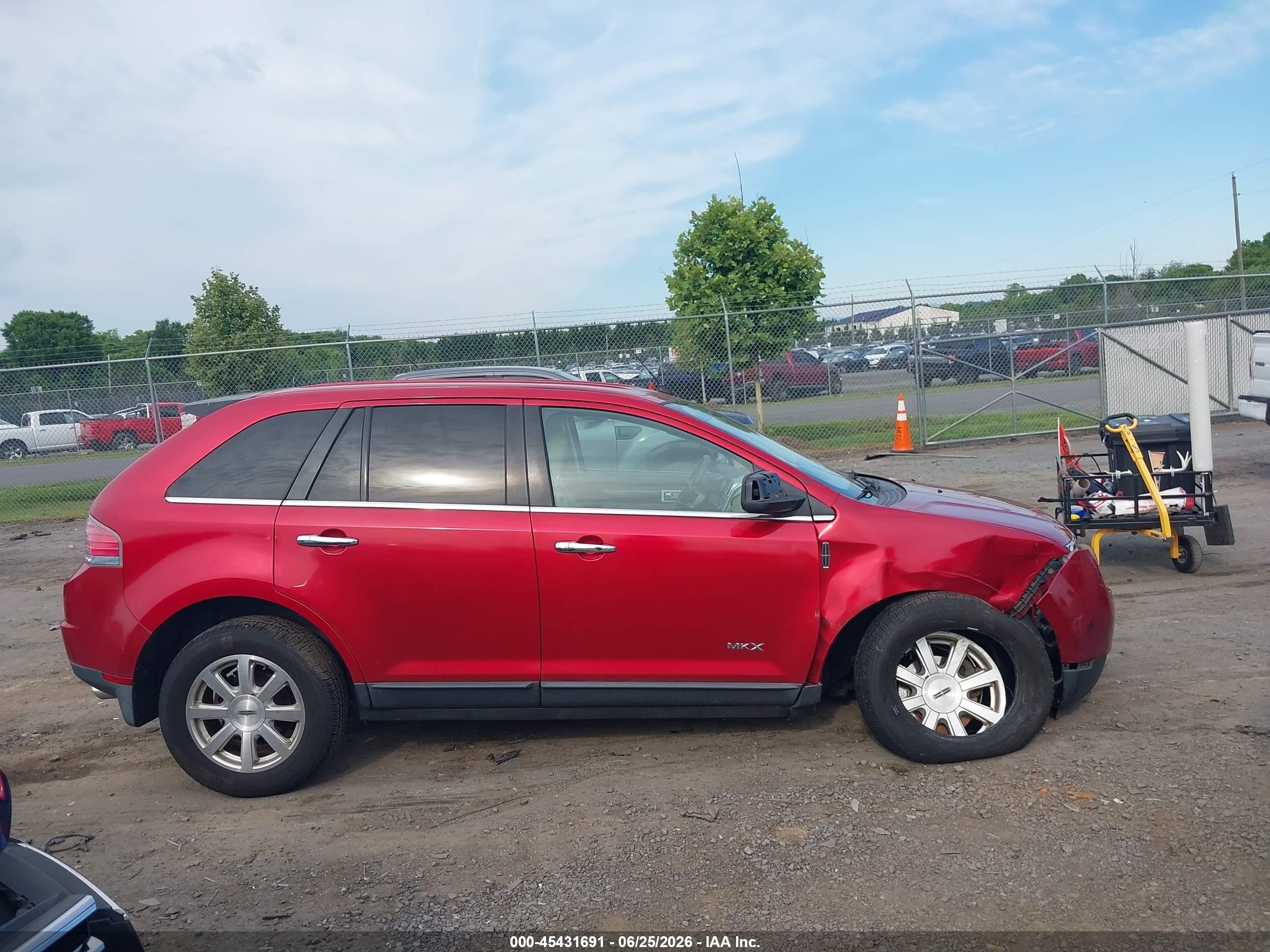 2010 Lincoln Mkx   Red vin: 2LMDJ6JC3ABJ01334