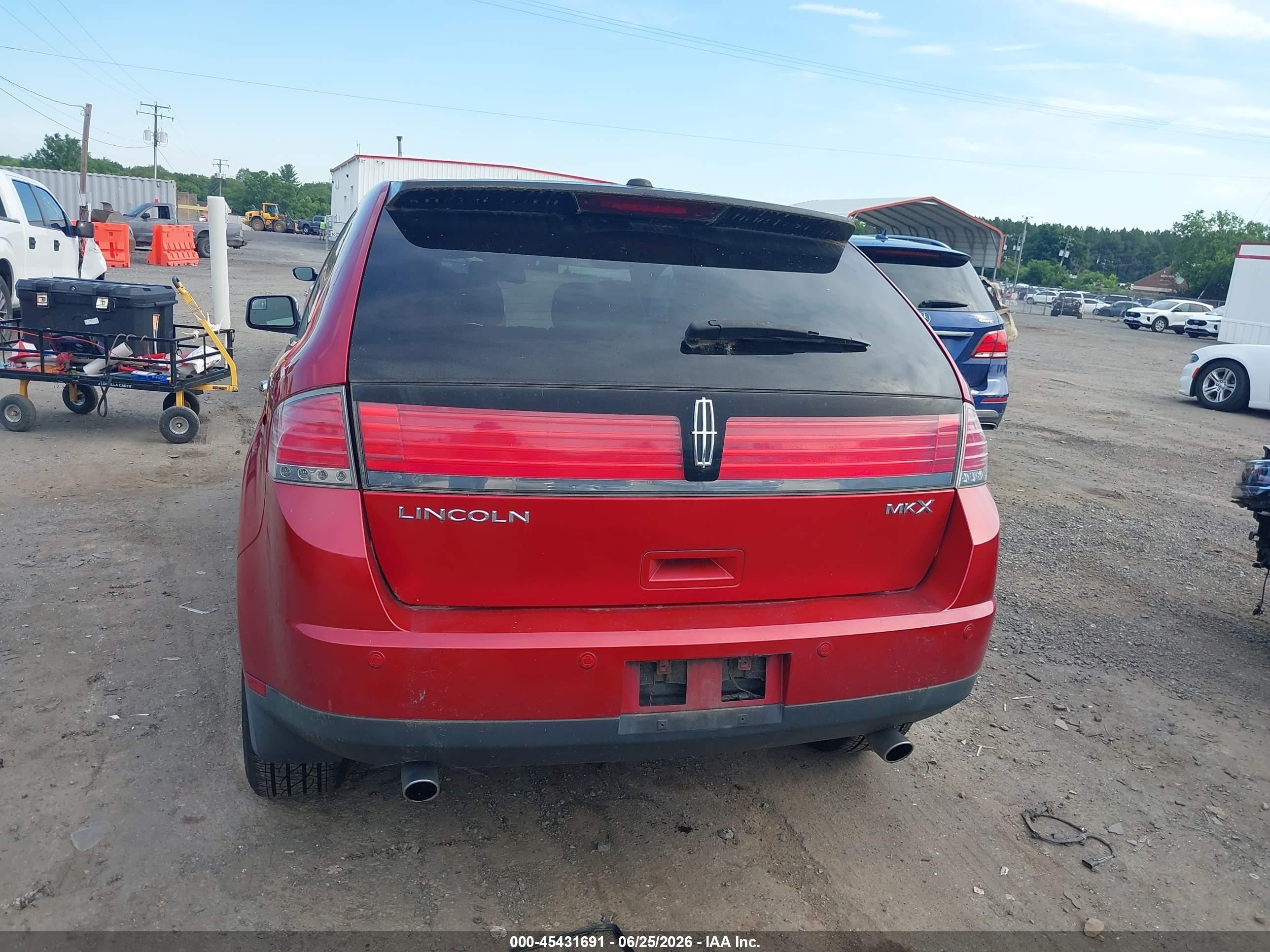 2010 Lincoln Mkx   Red vin: 2LMDJ6JC3ABJ01334