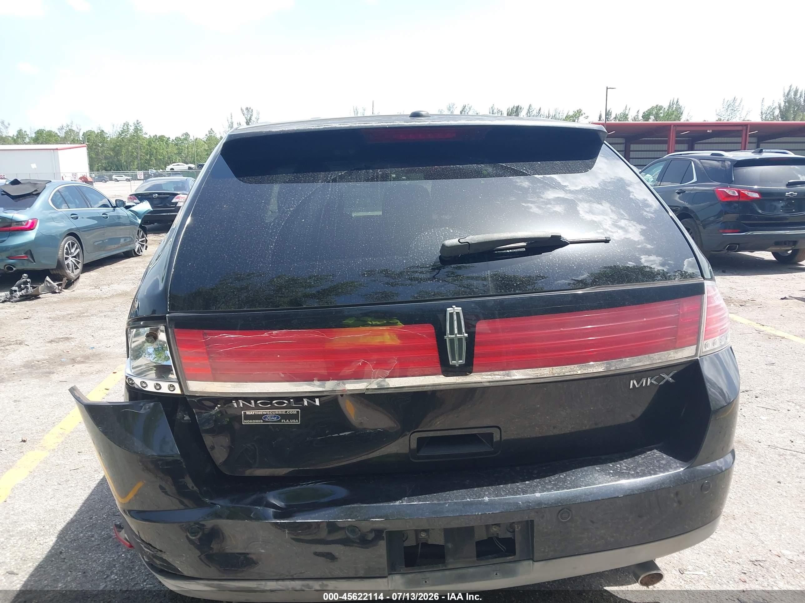 2010 Lincoln Mkx   Black vin: 2LMDJ6JC4ABJ30048
