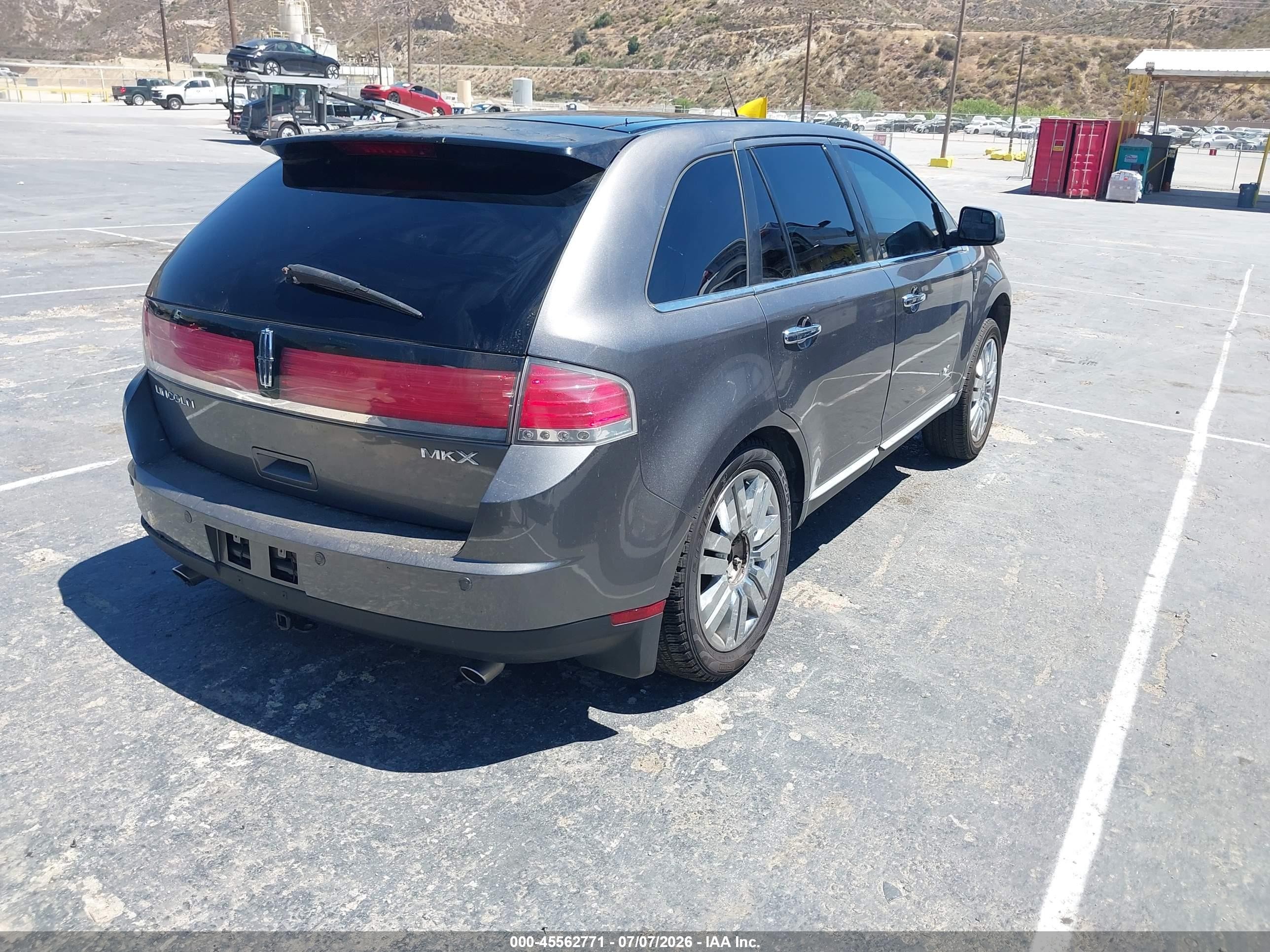 2010 Lincoln Mkx   Gray vin: 2LMDJ6JC5ABJ22167