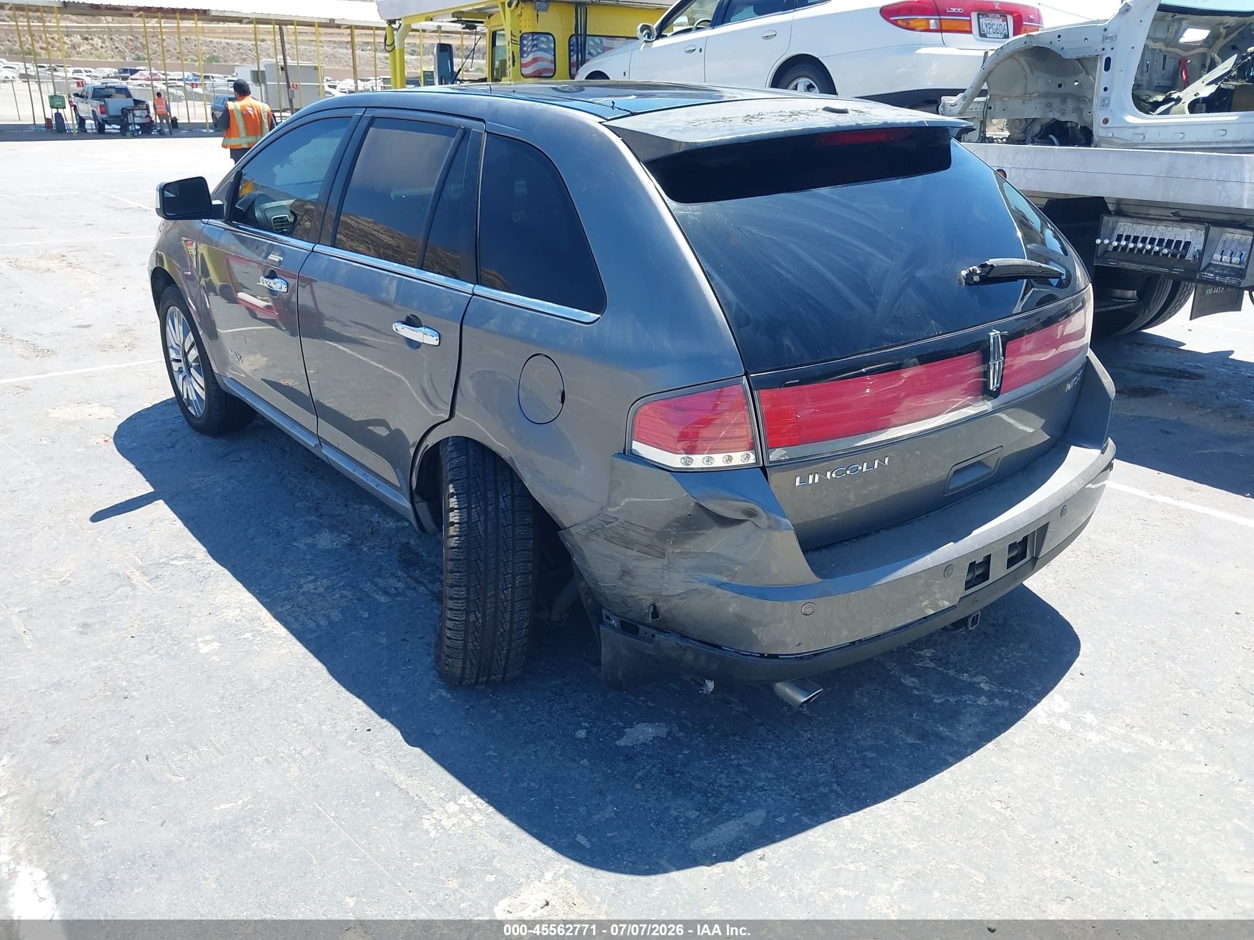 2010 Lincoln Mkx   Gray vin: 2LMDJ6JC5ABJ22167