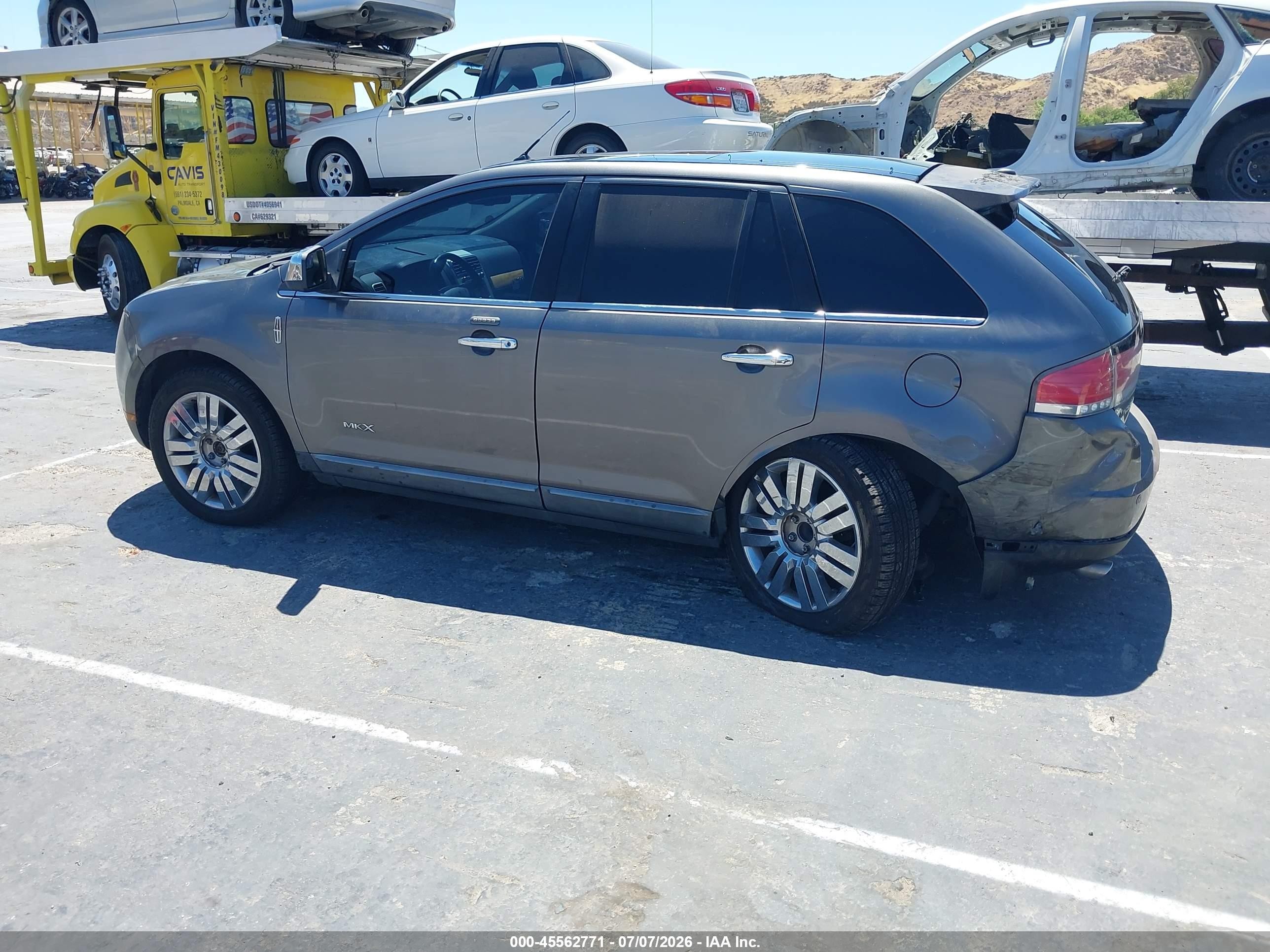 2010 Lincoln Mkx   Gray vin: 2LMDJ6JC5ABJ22167