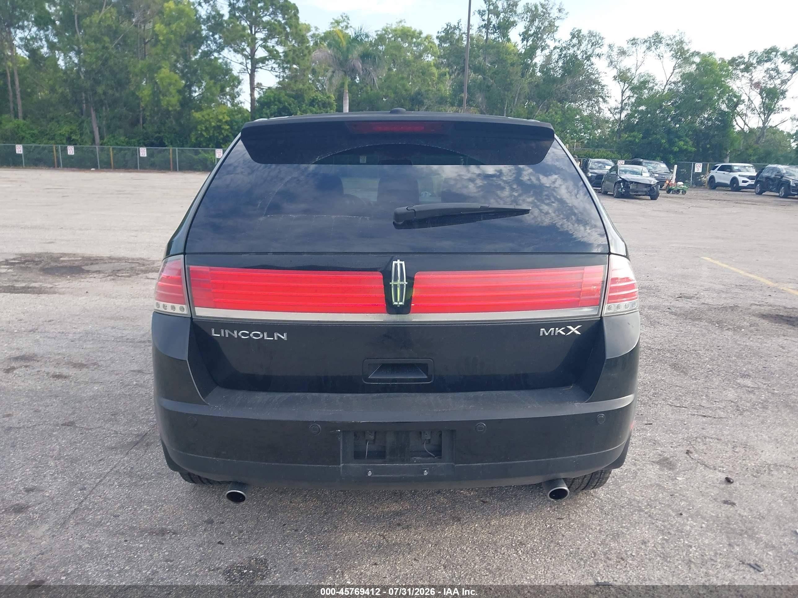 2010 Lincoln Mkx   Black vin: 2LMDJ6JC6ABJ20072