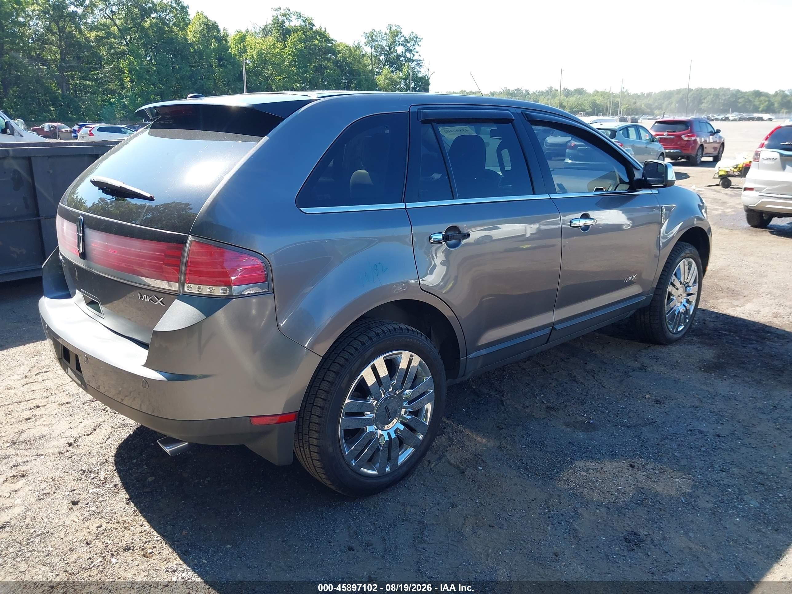 2010 Lincoln Mkx   Gray vin: 2LMDJ6JC8ABJ07923