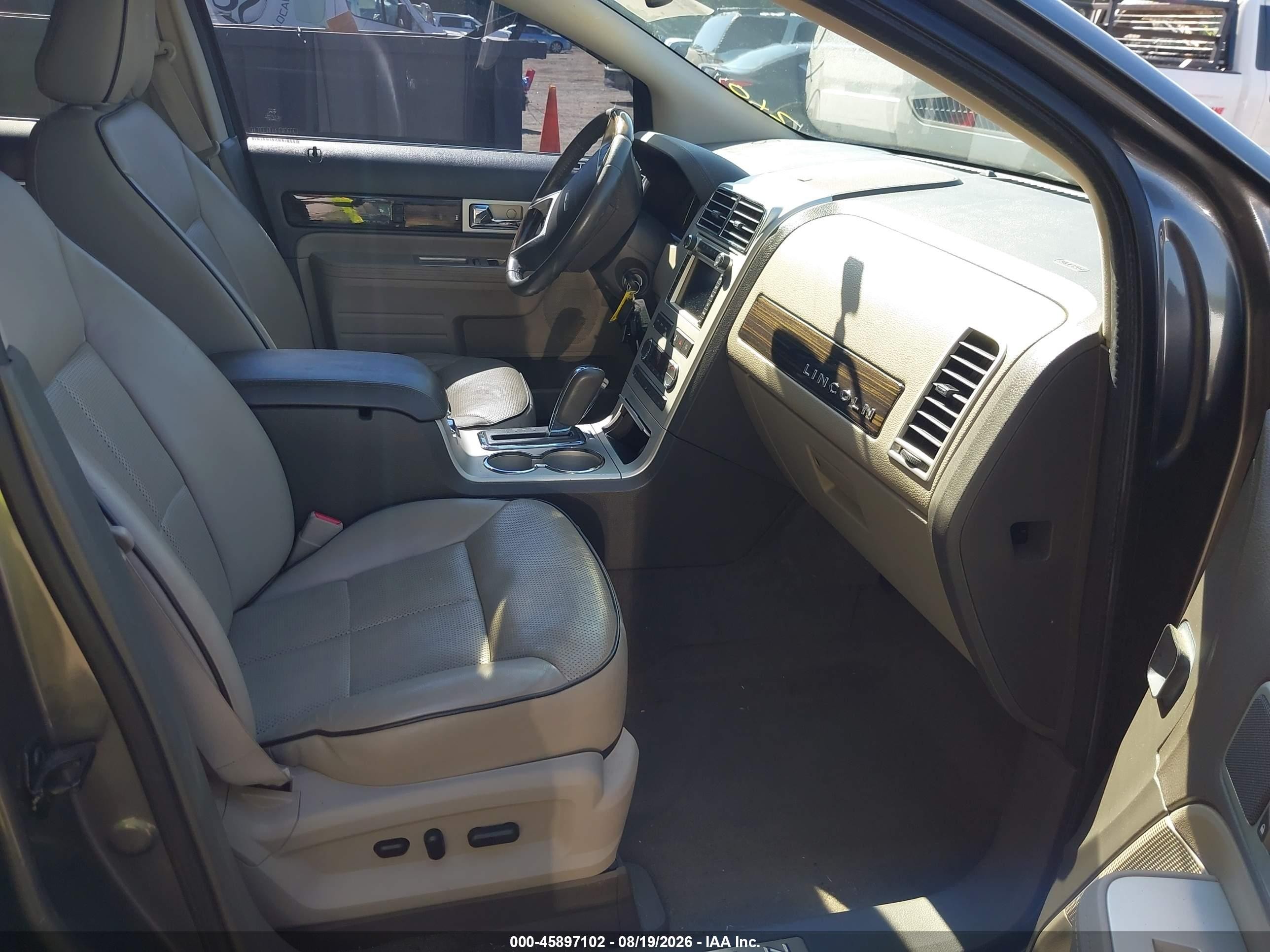 2010 Lincoln Mkx   Gray vin: 2LMDJ6JC8ABJ07923