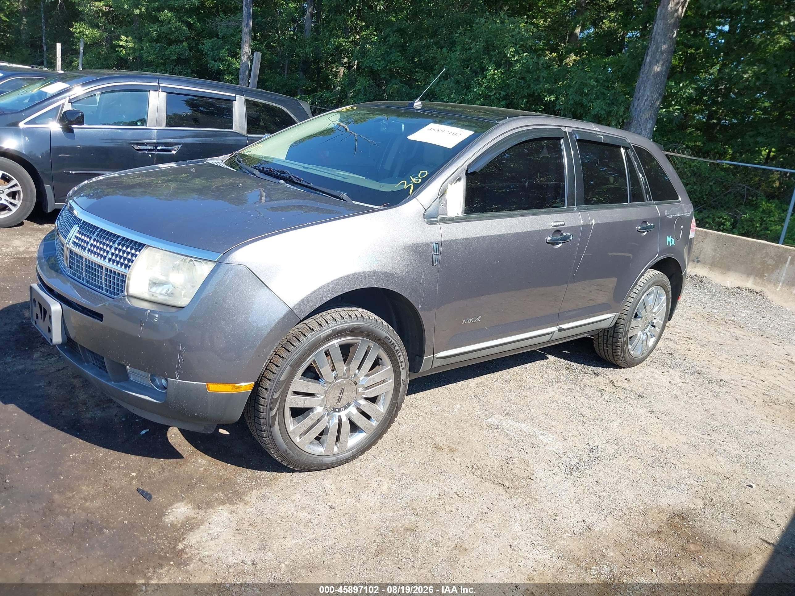 2010 Lincoln Mkx   Gray vin: 2LMDJ6JC8ABJ07923
