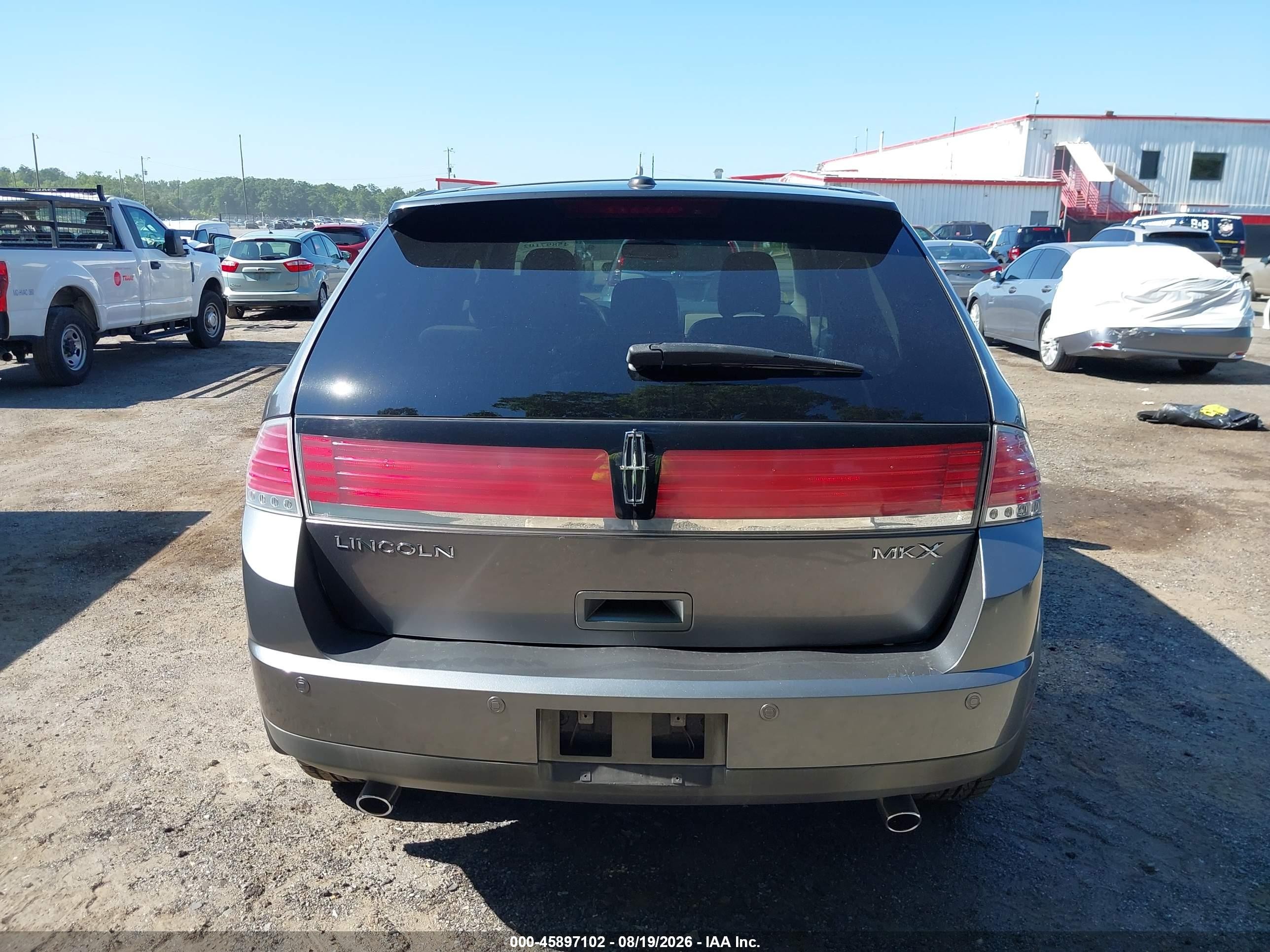 2010 Lincoln Mkx   Gray vin: 2LMDJ6JC8ABJ07923