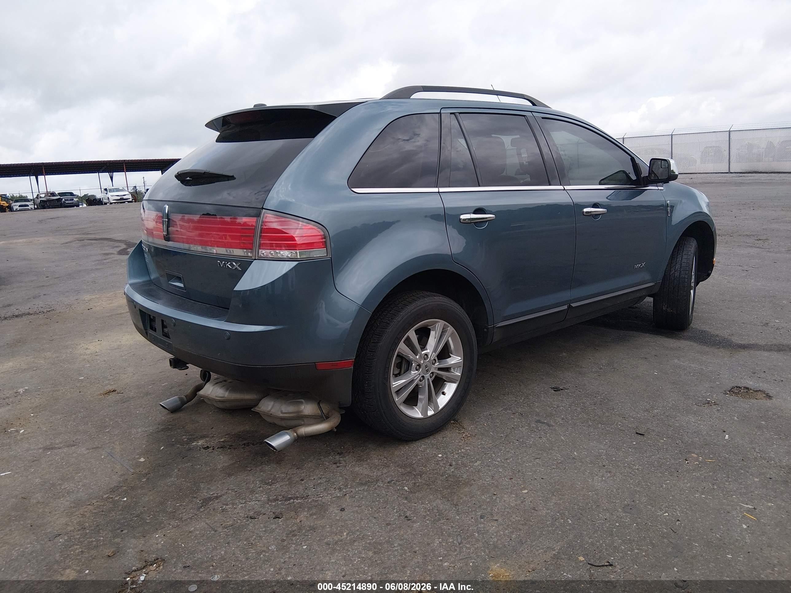 2010 Lincoln Mkx   Blue vin: 2LMDJ6JC9ABJ34855