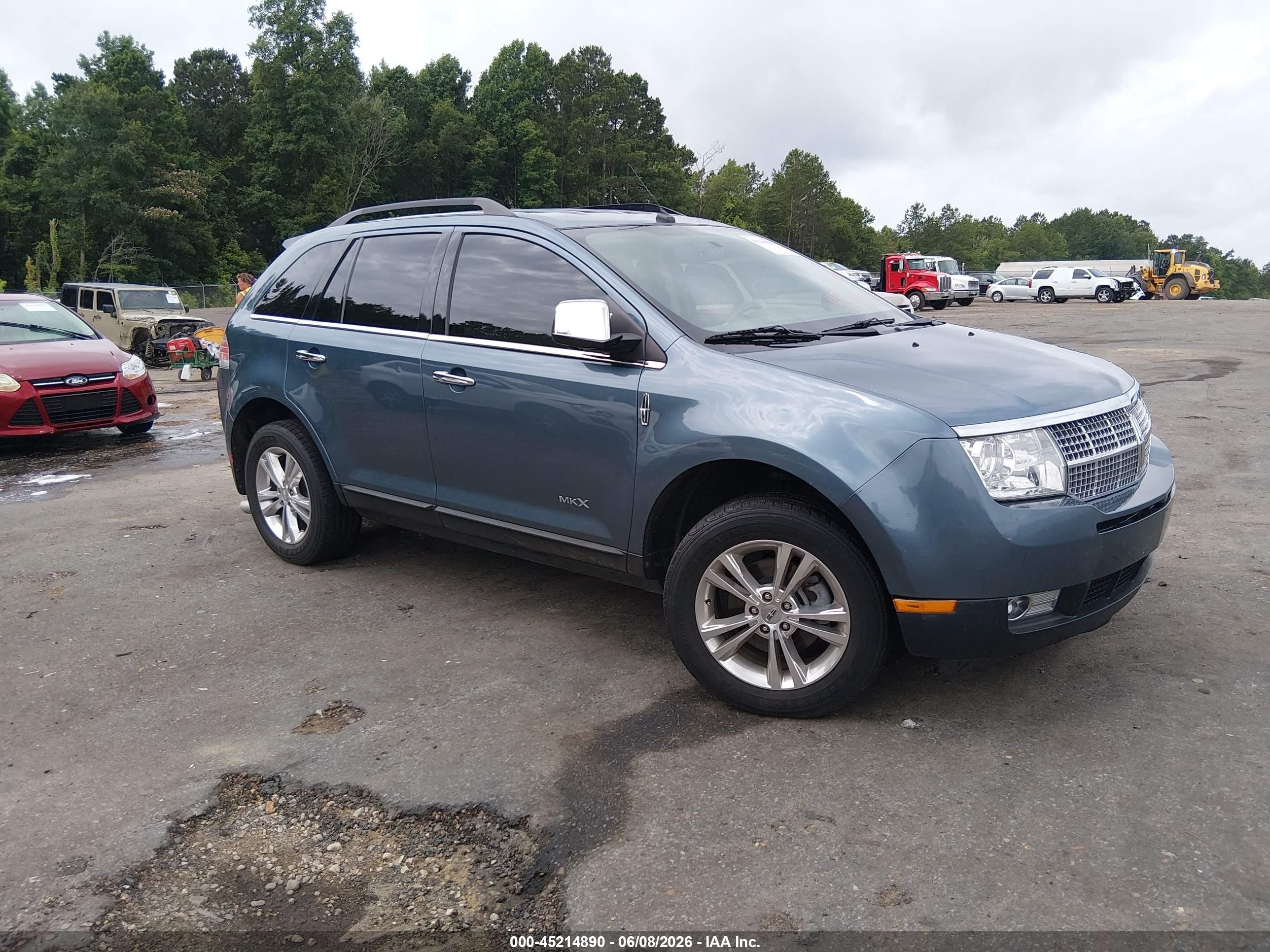 2010 Lincoln Mkx   Blue vin: 2LMDJ6JC9ABJ34855