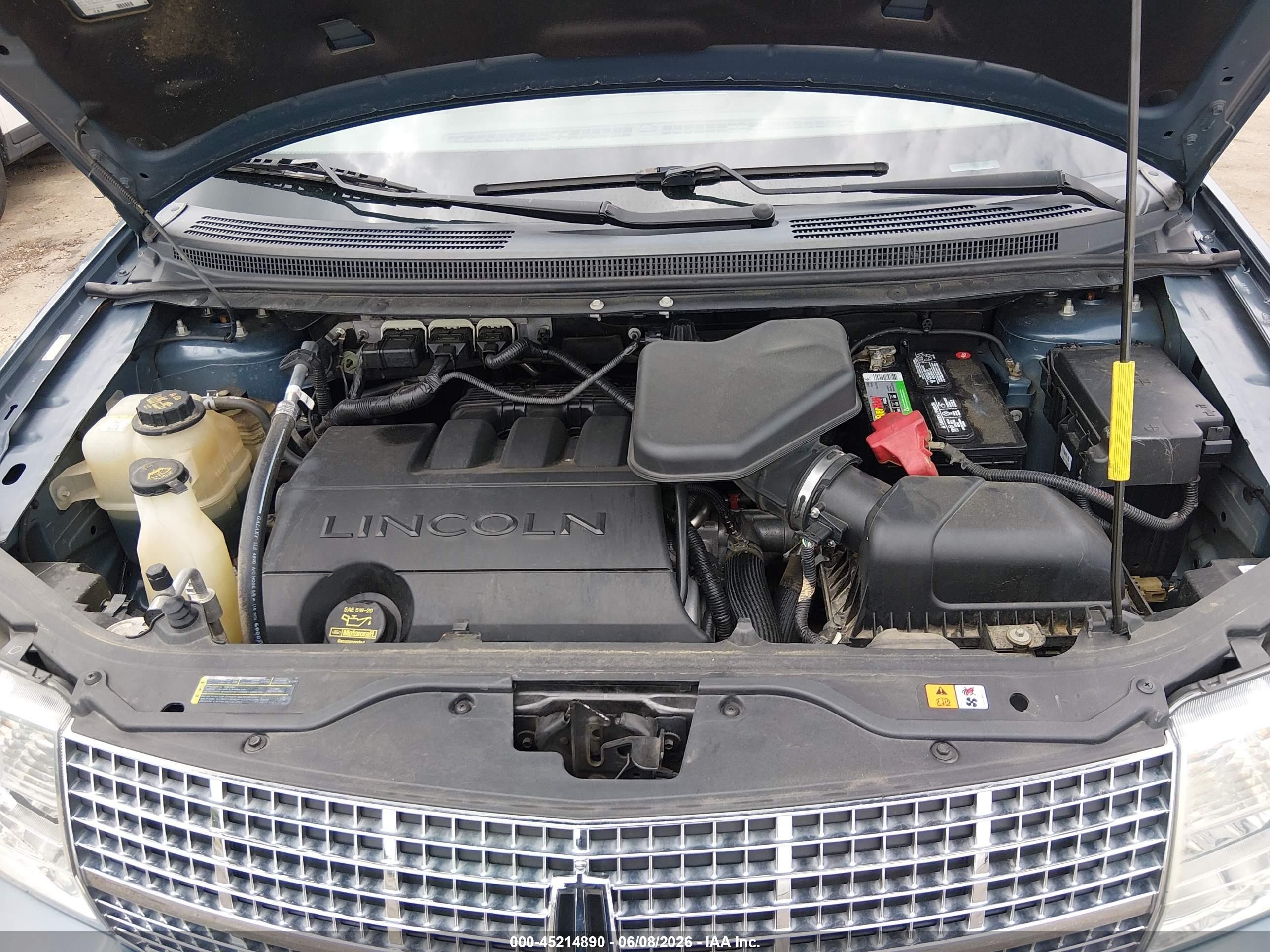2010 Lincoln Mkx   Blue vin: 2LMDJ6JC9ABJ34855