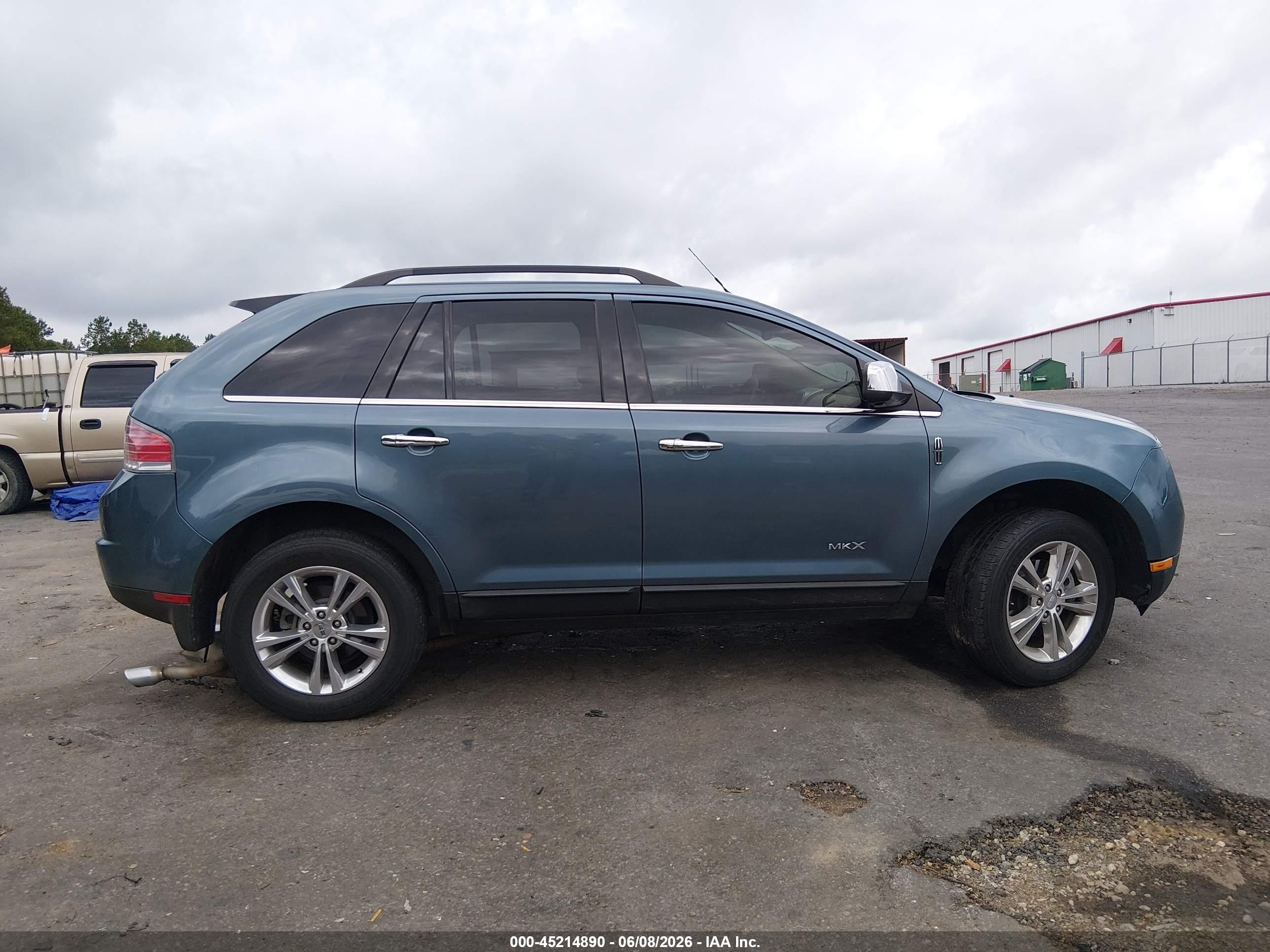 2010 Lincoln Mkx   Blue vin: 2LMDJ6JC9ABJ34855