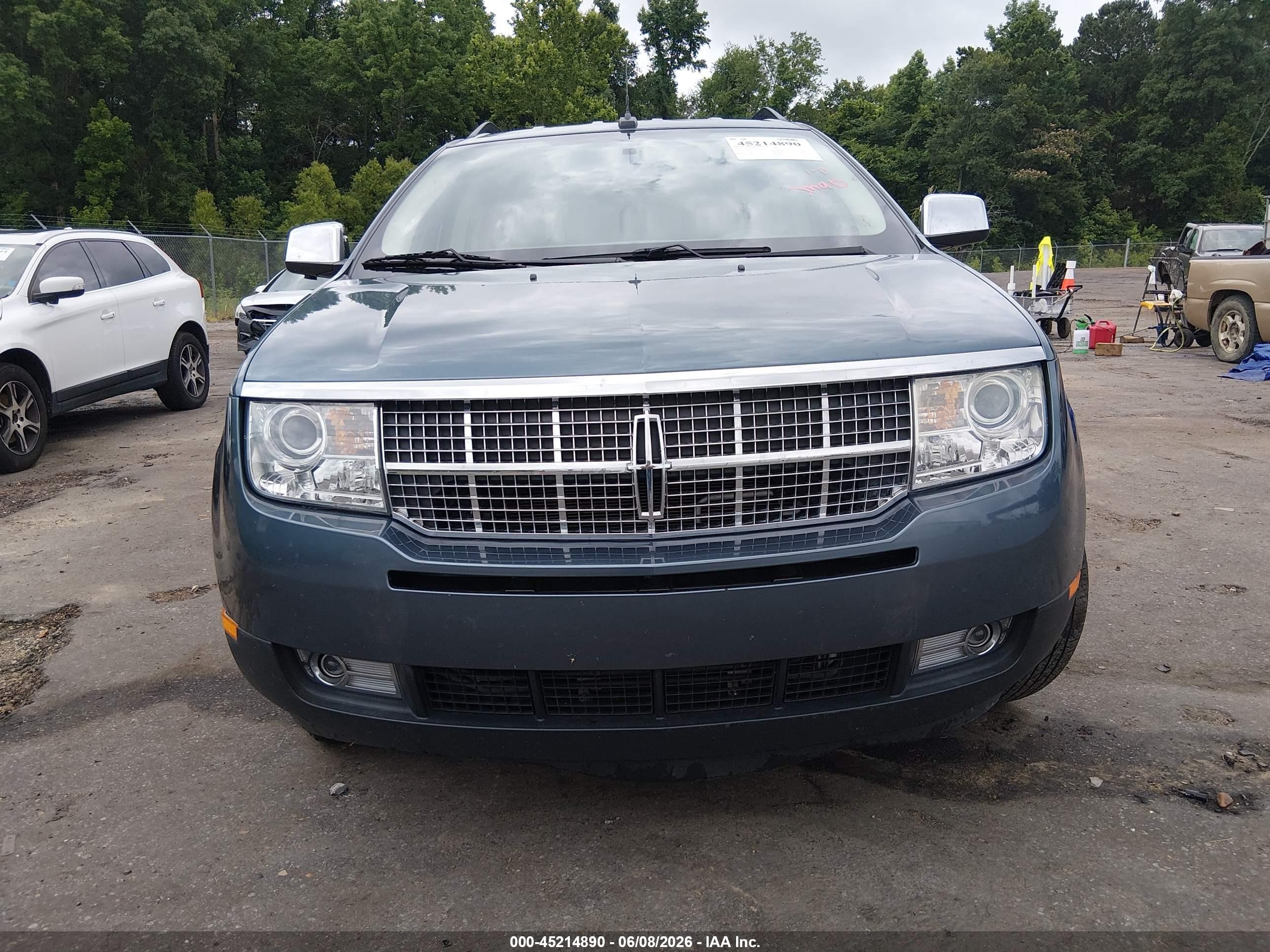 2010 Lincoln Mkx   Blue vin: 2LMDJ6JC9ABJ34855