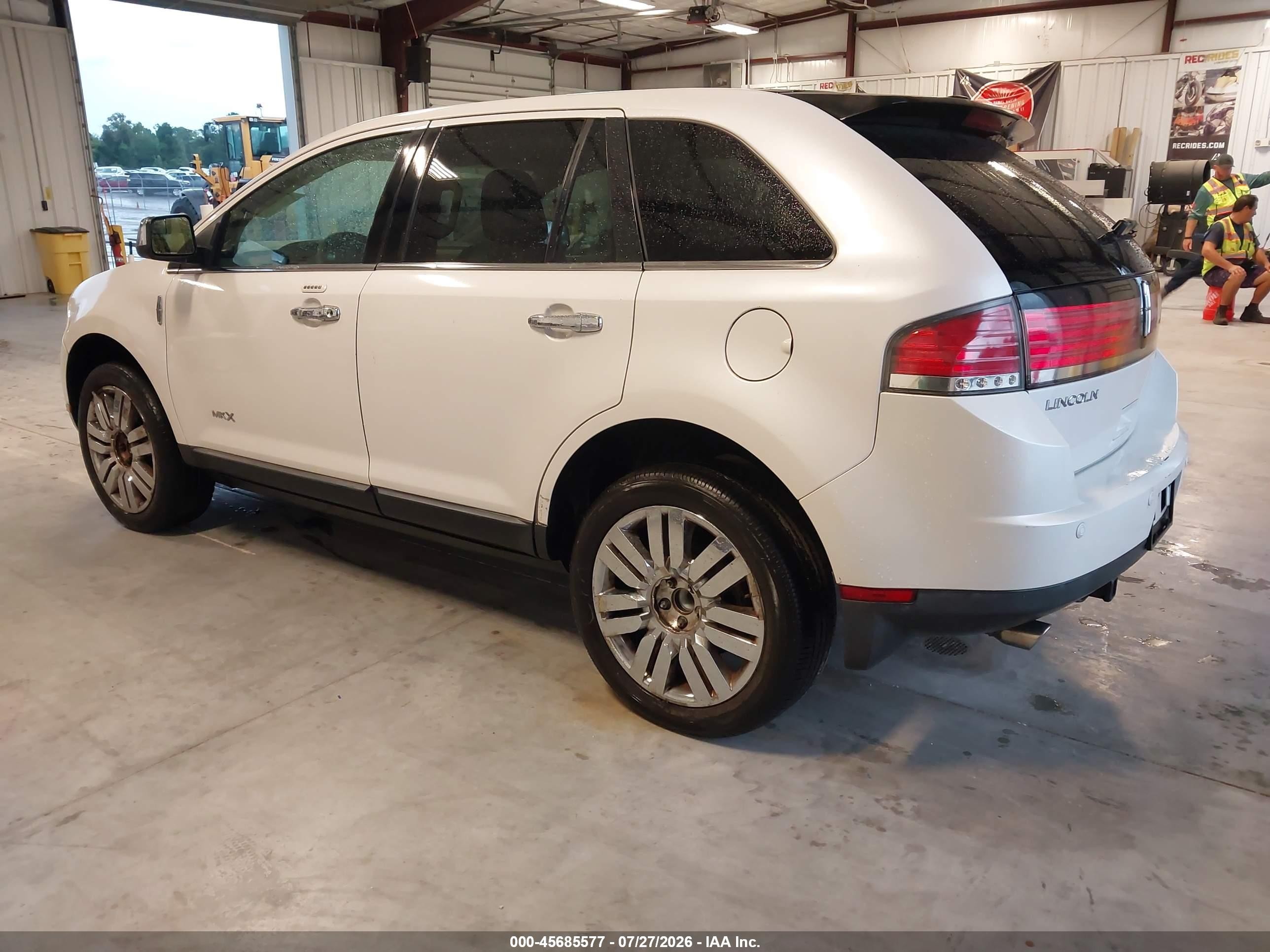 2010 Lincoln Mkx   White vin: 2LMDJ6JCXABJ12329