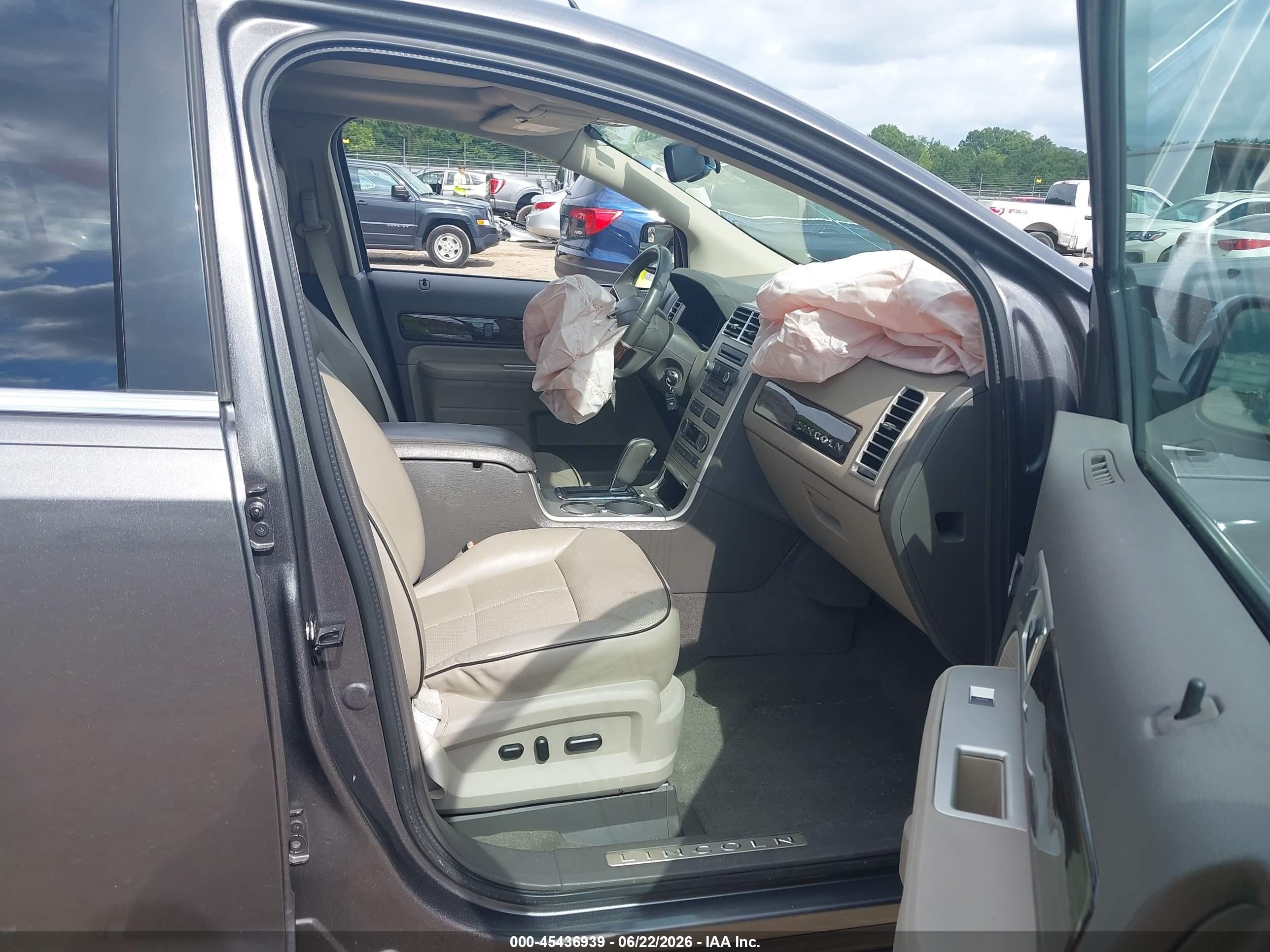 2010 Lincoln Mkx   Gray vin: 2LMDJ6JCXABJ31009