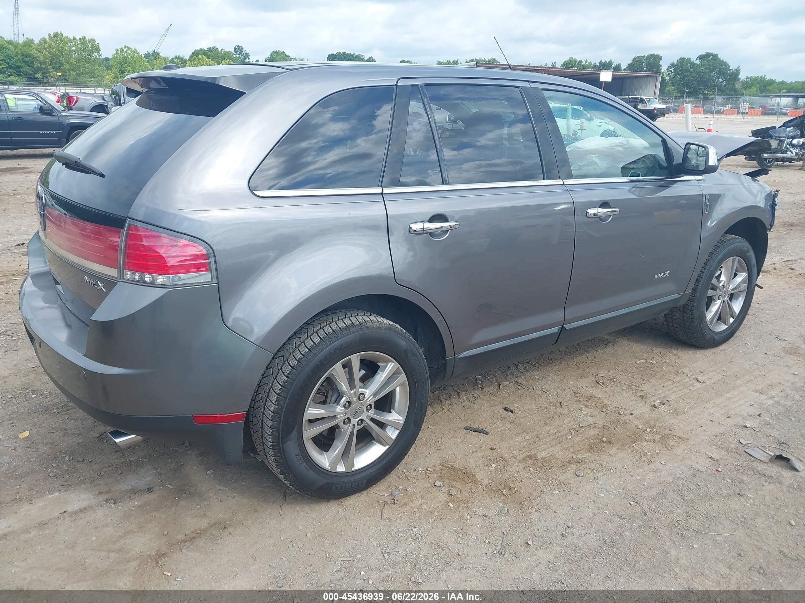 2010 Lincoln Mkx   Gray vin: 2LMDJ6JCXABJ31009