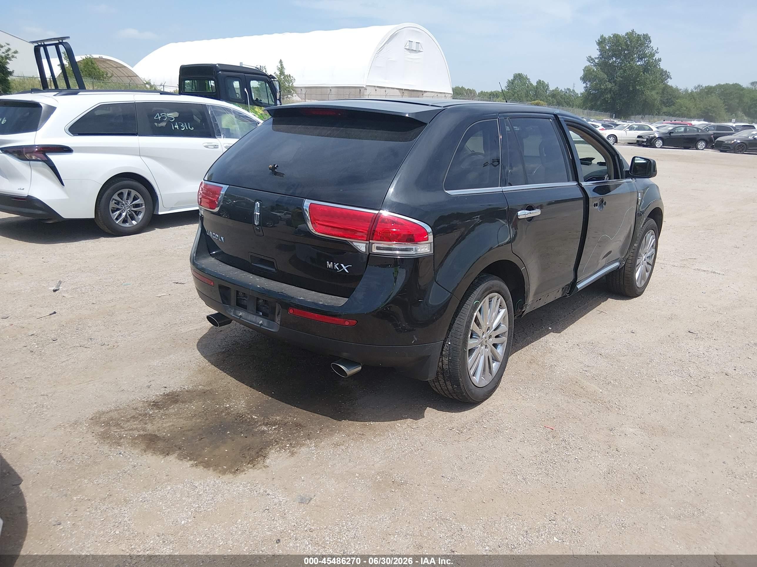 2011 Lincoln Mkx   Black vin: 2LMDJ6JK0BBJ14065