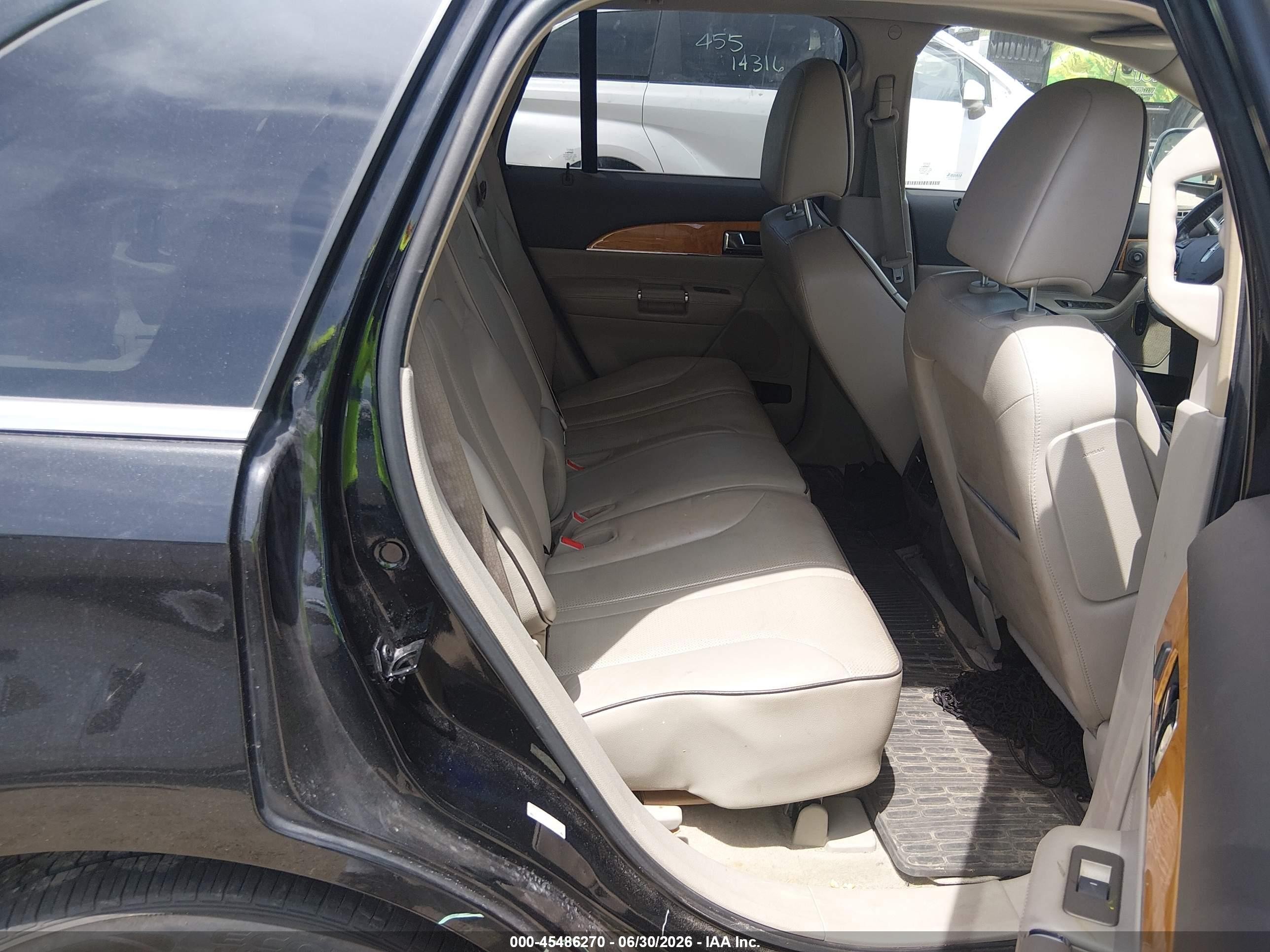 2011 Lincoln Mkx   Black vin: 2LMDJ6JK0BBJ14065