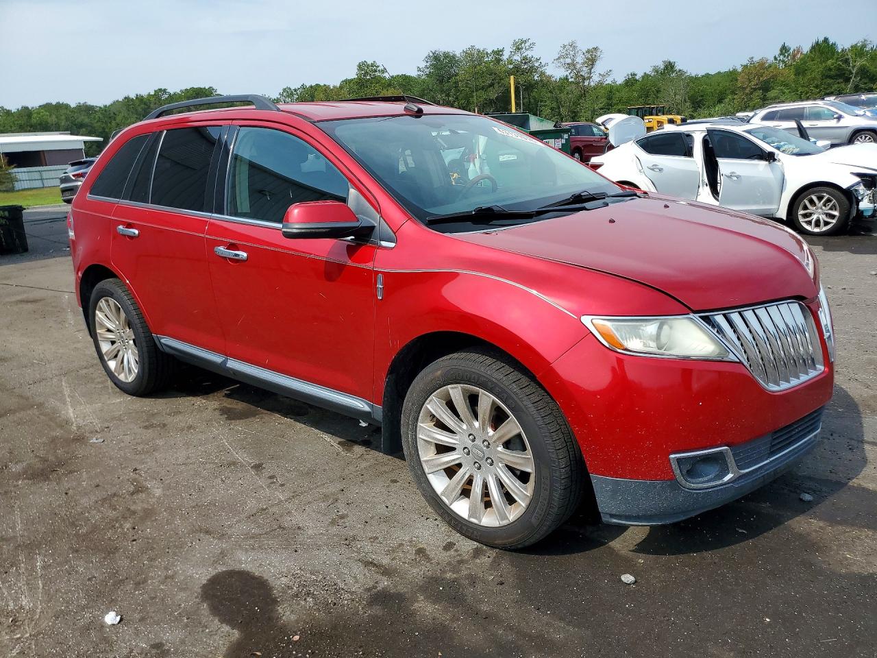2012 Lincoln Mkx Red vin: 2LMDJ6JK0CBL02232