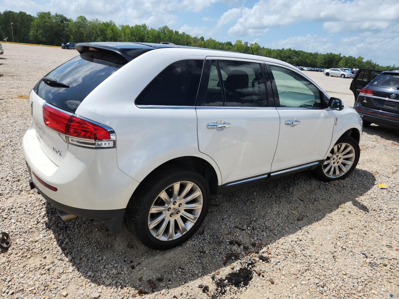 2012 Lincoln Mkx White vin: 2LMDJ6JK0CBL16602