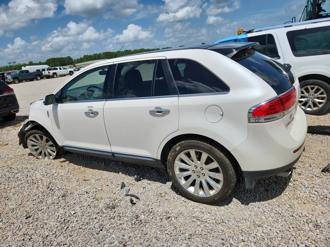 2012 Lincoln Mkx White vin: 2LMDJ6JK0CBL16602