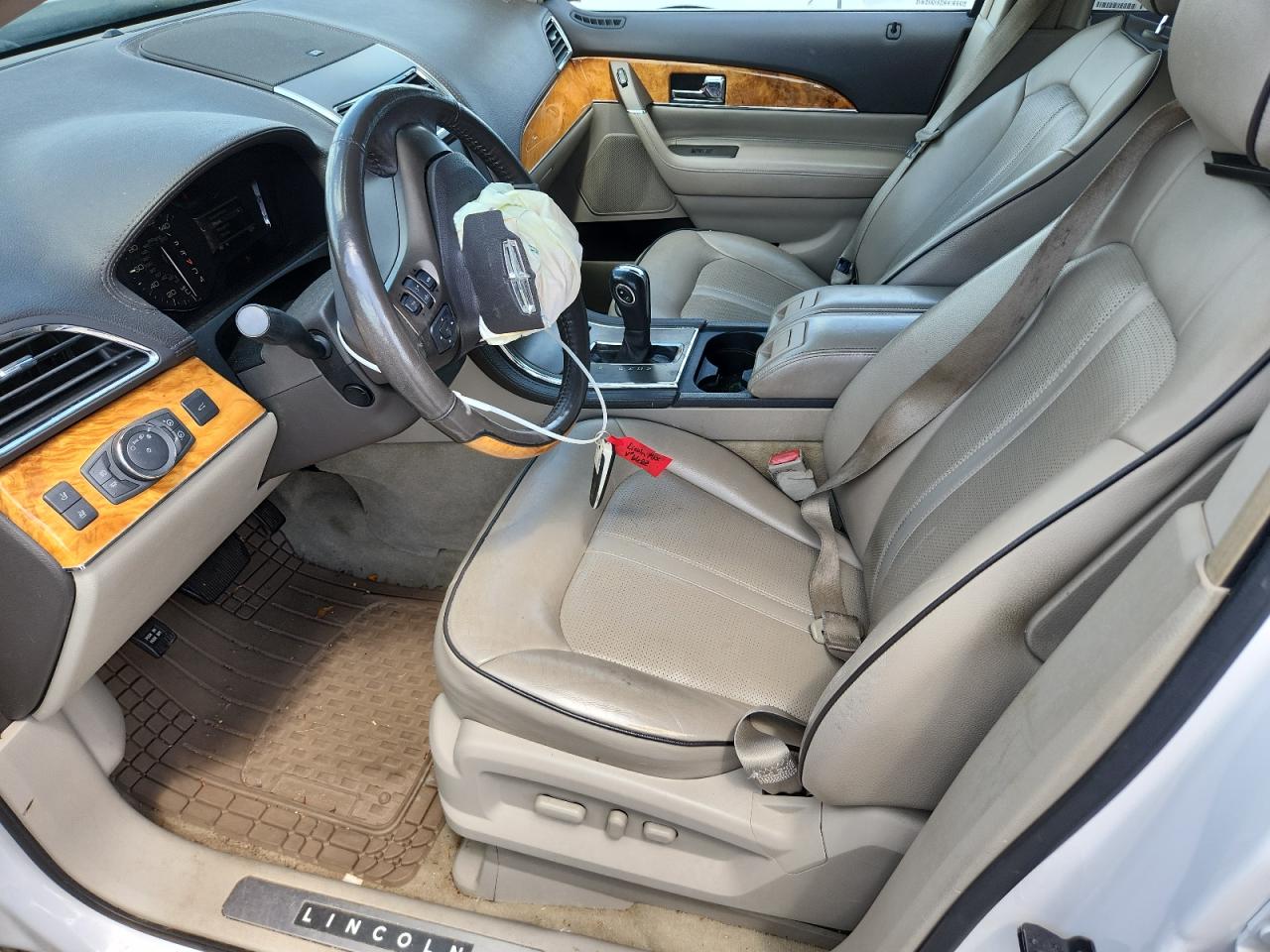 2012 Lincoln Mkx White vin: 2LMDJ6JK0CBL16602