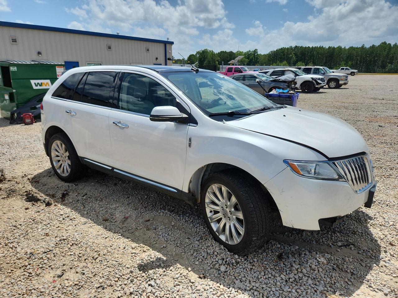 2012 Lincoln Mkx White vin: 2LMDJ6JK0CBL16602