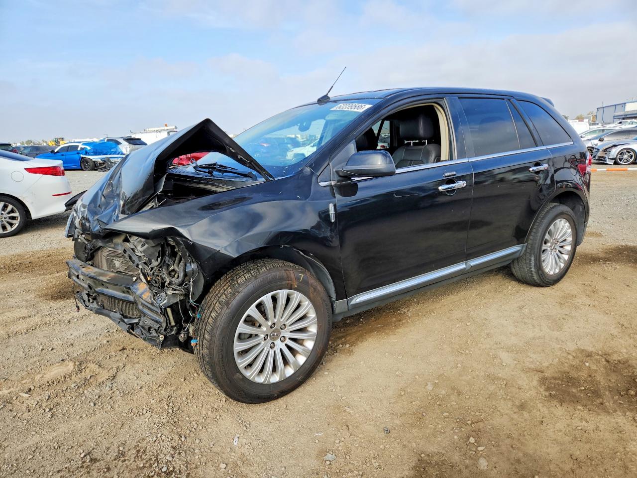 2013 Lincoln Mkx Black vin: 2LMDJ6JK0DBL03169